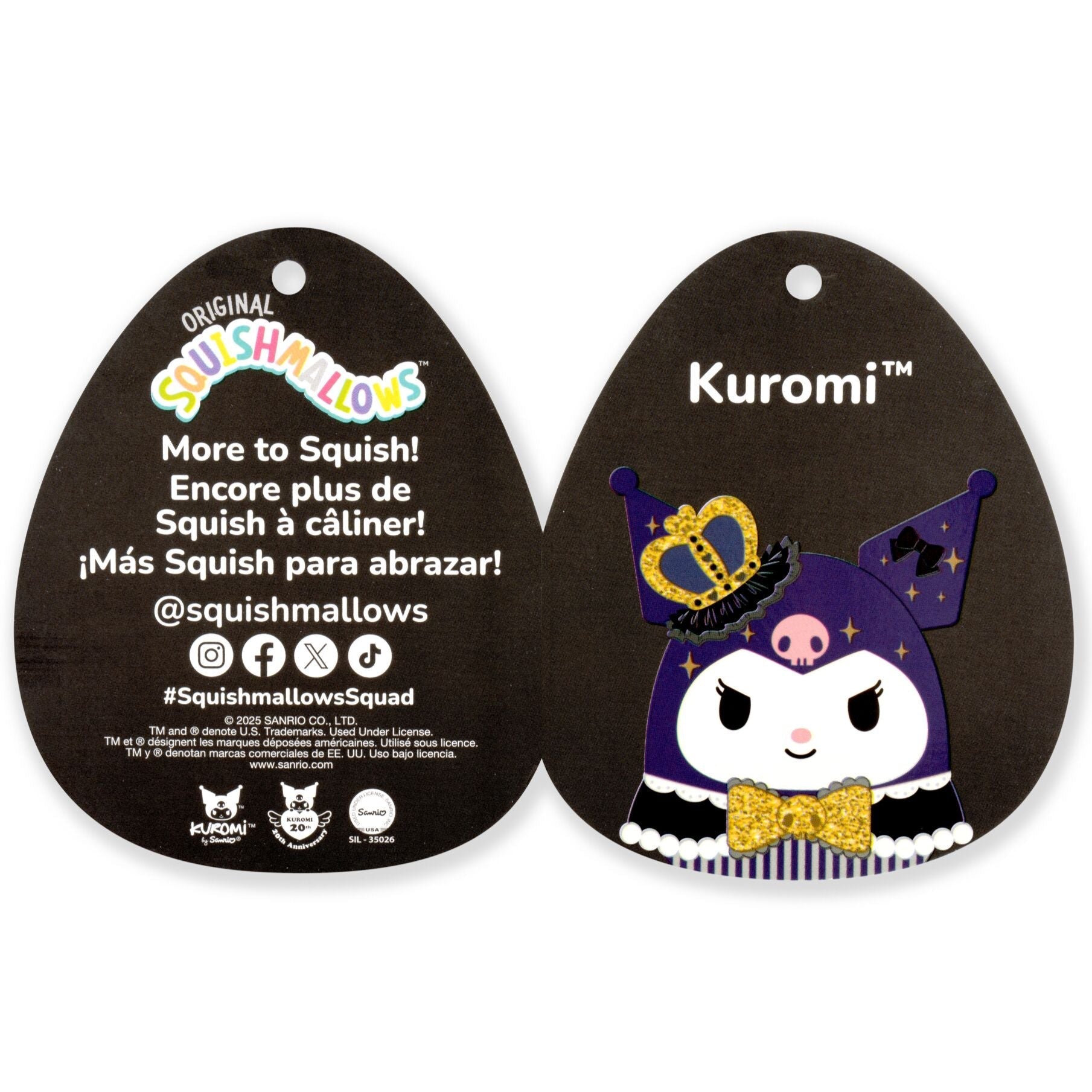 Kuromi 12 Squishmallows Plush (20th Anniversary) - Image 8
