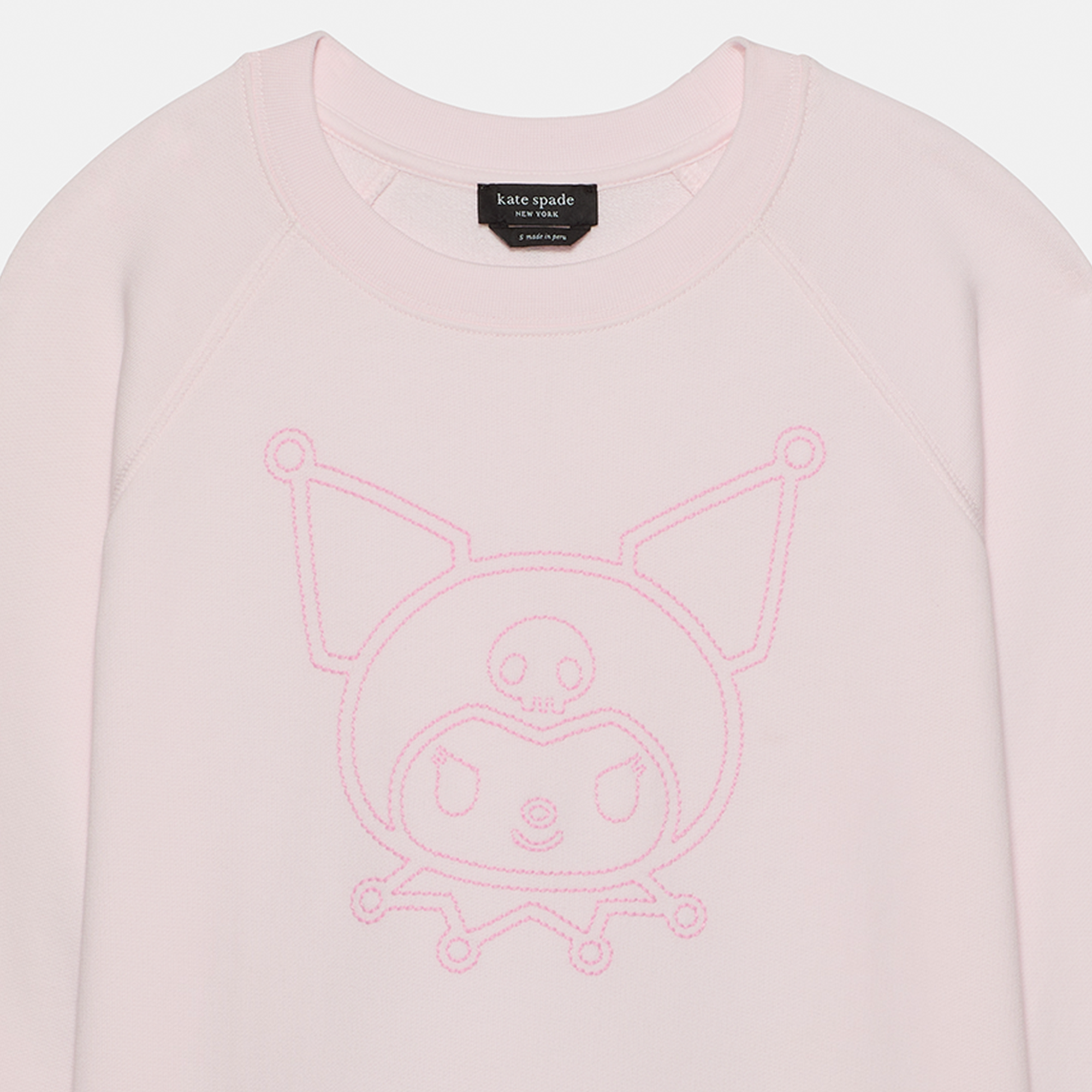 Kuromi x Kate Spade New York Sweatshirt (Powdered Sugar) - Image 2