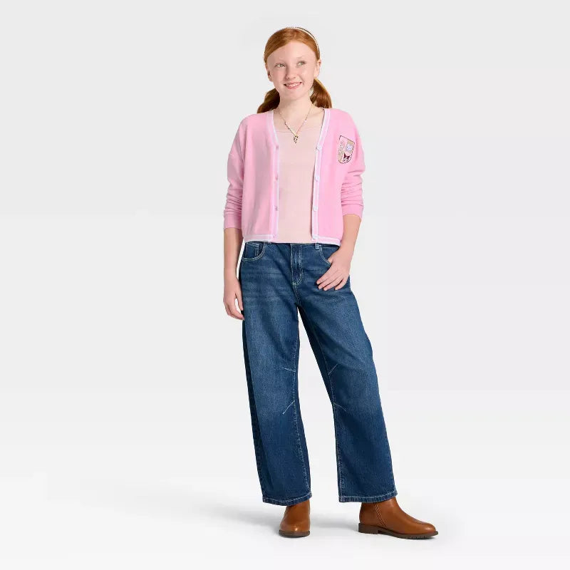 Hello Kitty and Friends Girls Chenille Patch Fleece Cardigan - Image 4