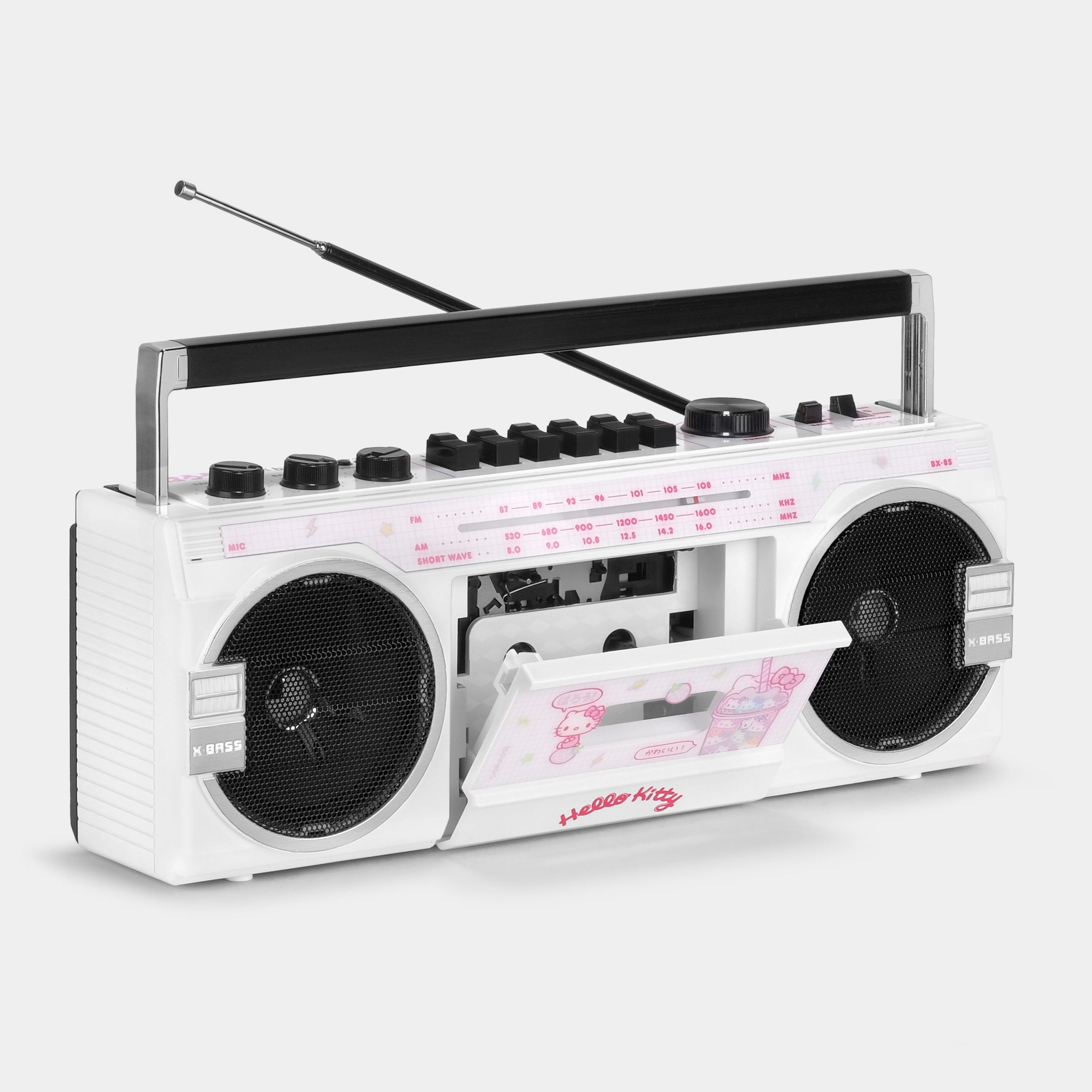 Hello Kitty Strawberry Kawaii BX-85 Bluetooth Cassette Player Boombox - Image 3