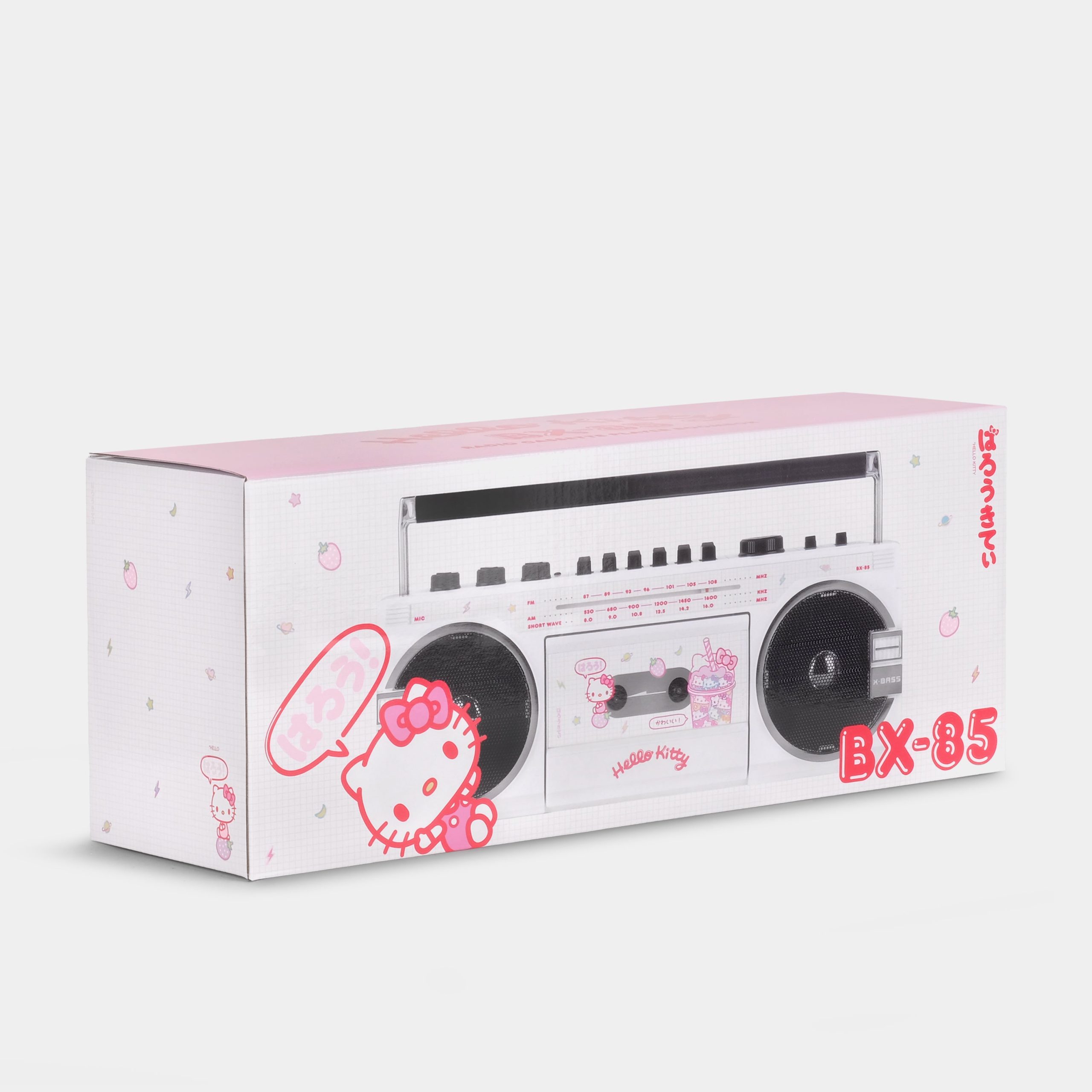 Hello Kitty Strawberry Kawaii BX-85 Bluetooth Cassette Player Boombox - Image 2