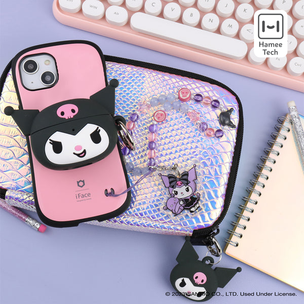 Kuromi Beaded Charm Mobile Phone Wrist Strap (Lolita Version) - Image 4