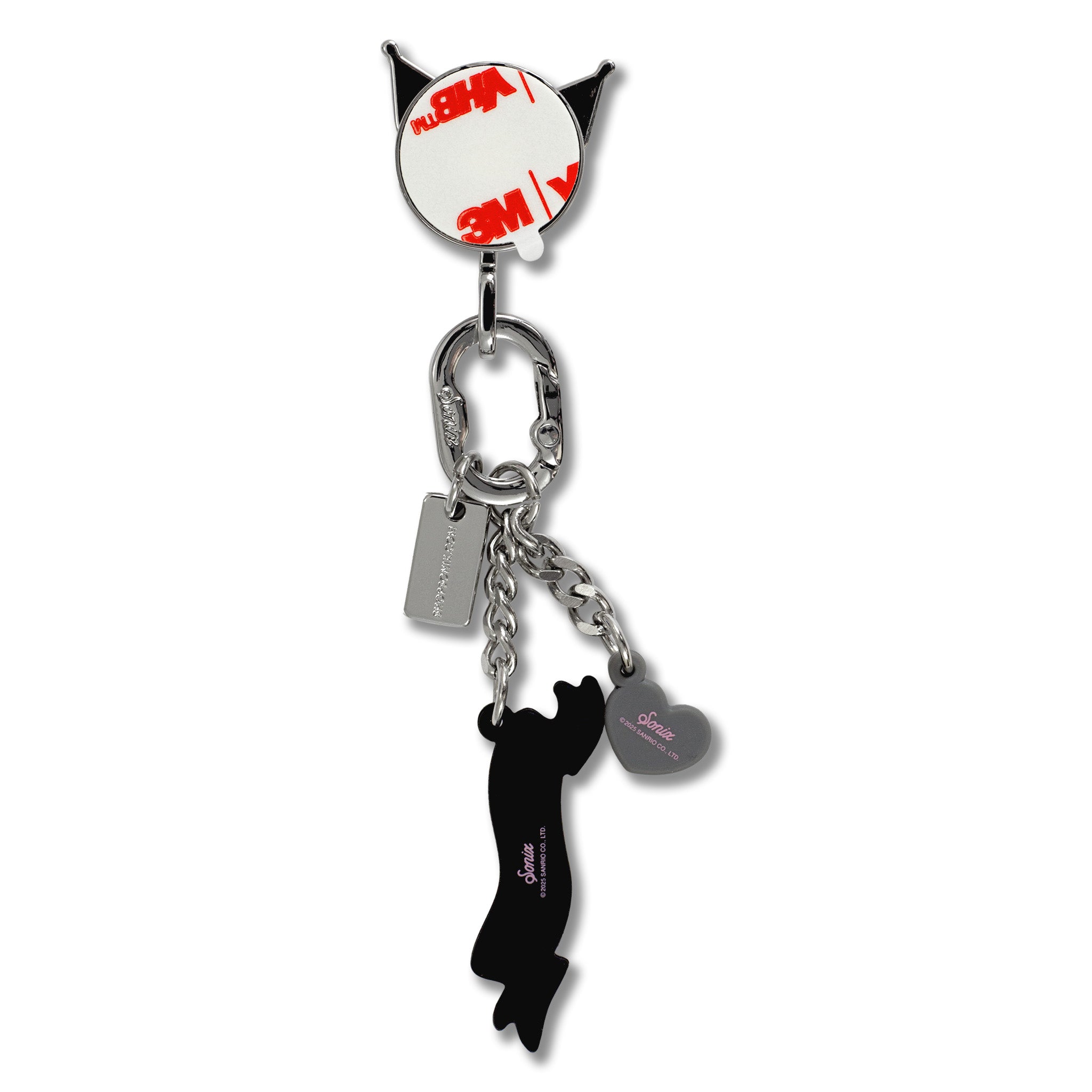 Kuromi x Sonix Adhesive 3-pc Smartphone Charm Set - Image 3
