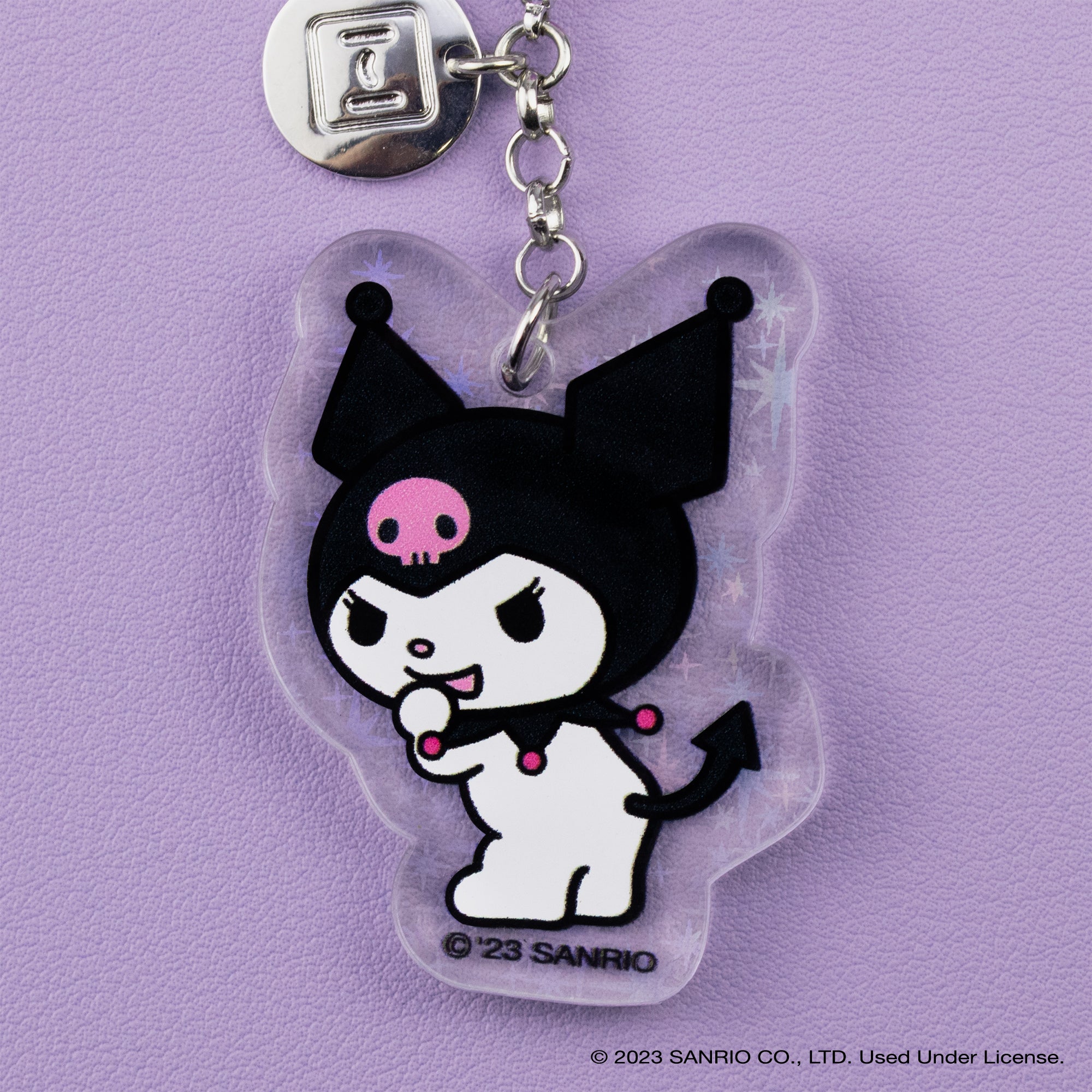 Kuromi Beaded Charm Mobile Phone Wrist Strap - Image 3