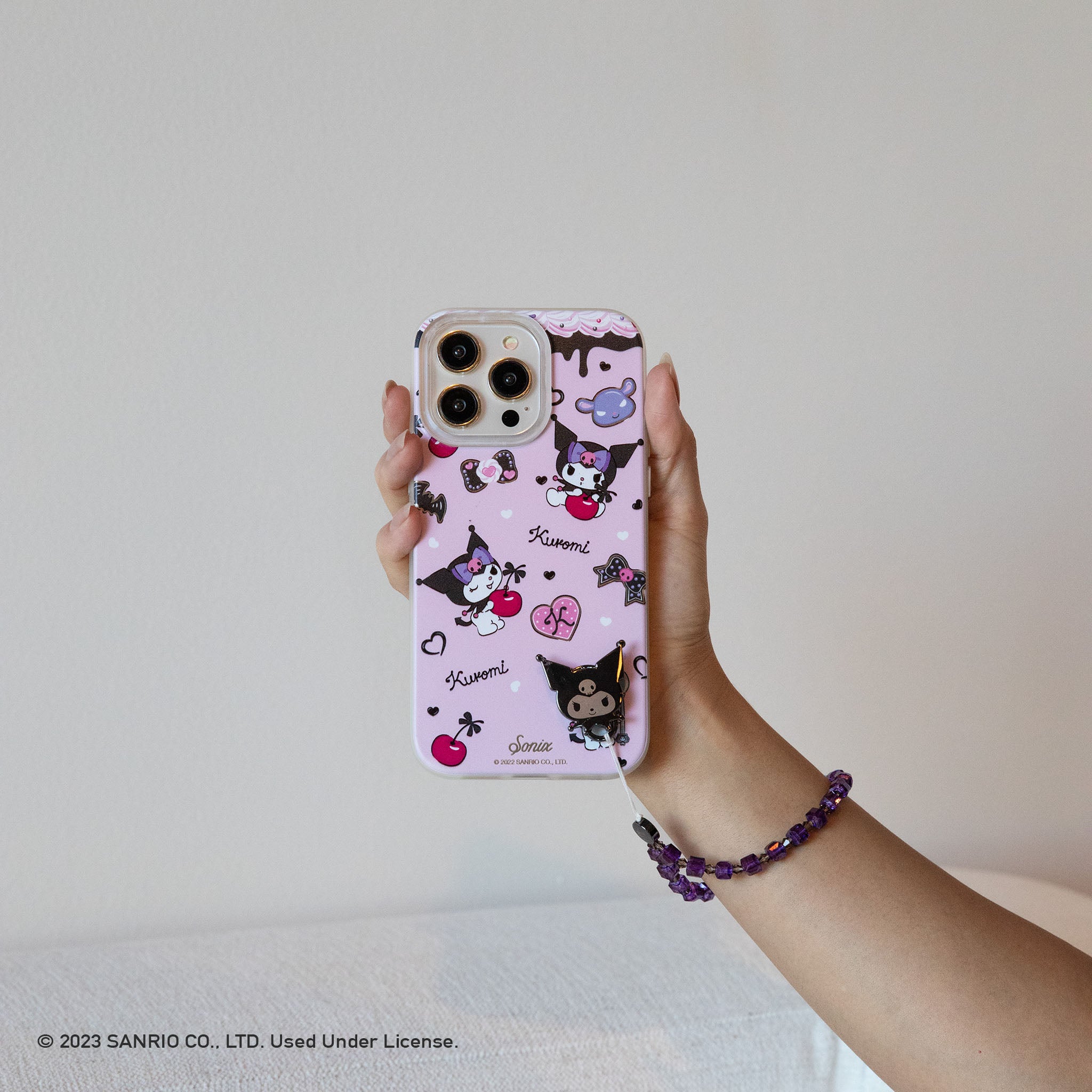 Kuromi x Sonix Beaded Wristlet - Image 2