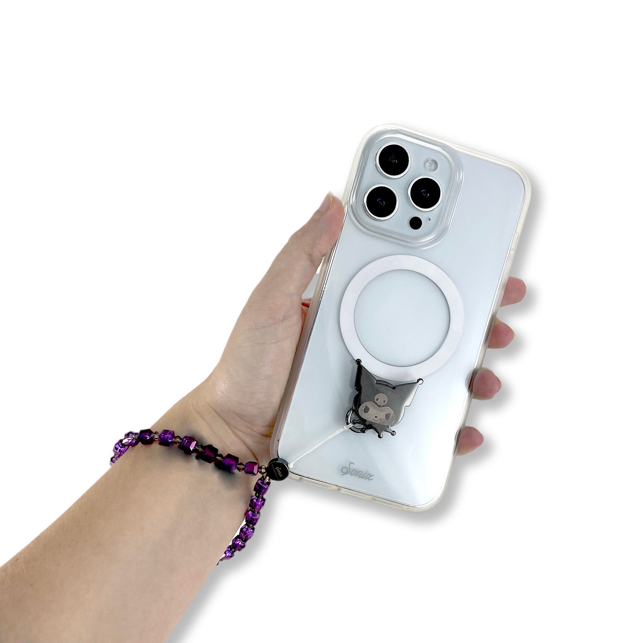 Kuromi x Sonix Beaded Wristlet - Image 5
