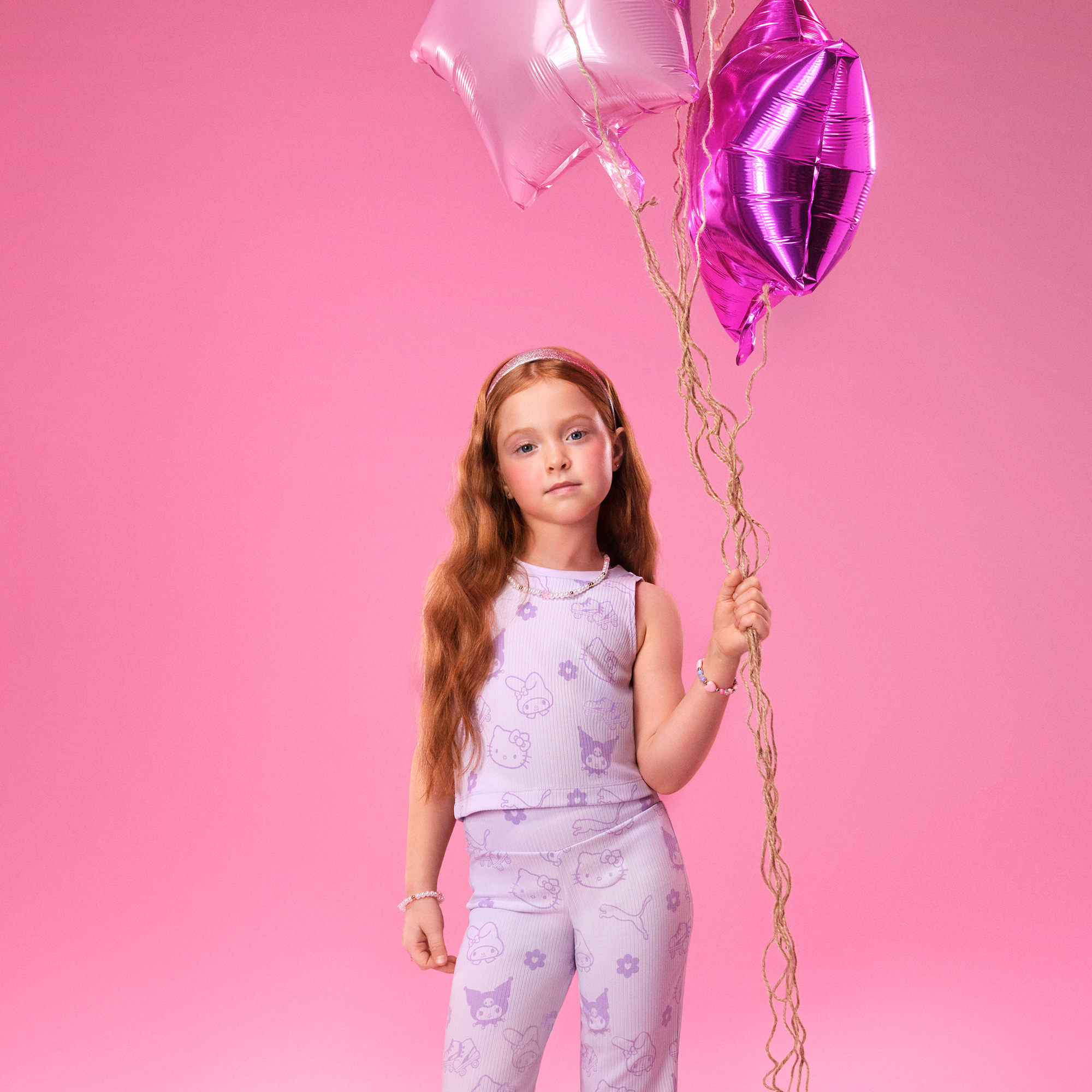 Hello Kitty and Friends x PUMA Kids Ribbed Tank Top (Lilac Frost) - Image 2