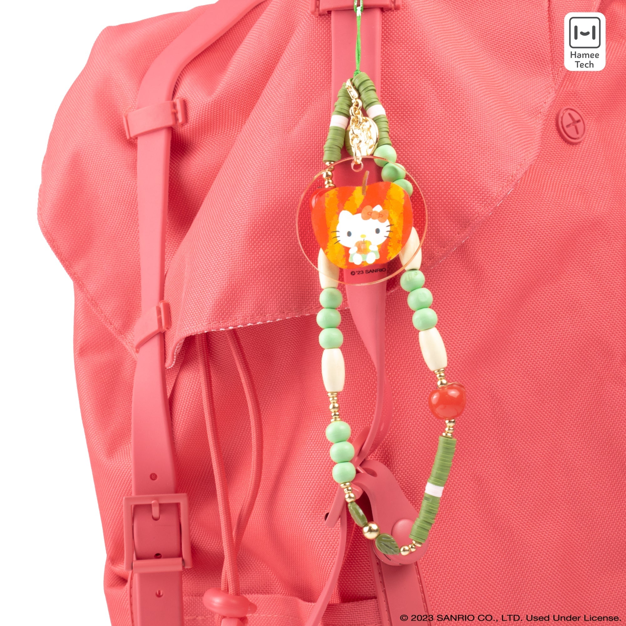 Hello Kitty Apple Beaded Charm Mobile Phone Wrist Strap - Image 6
