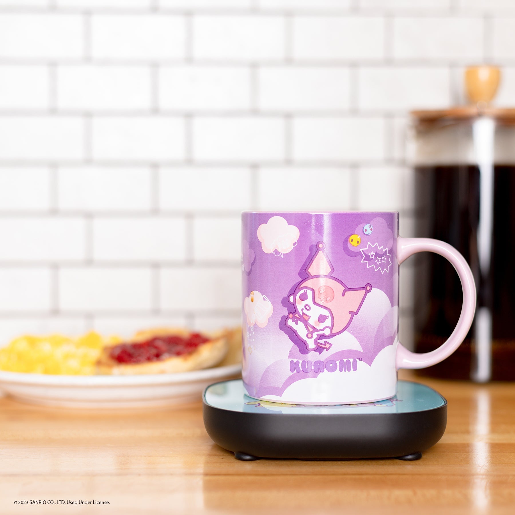 Kuromi Coffee Mug & Warmer Set - Image 4