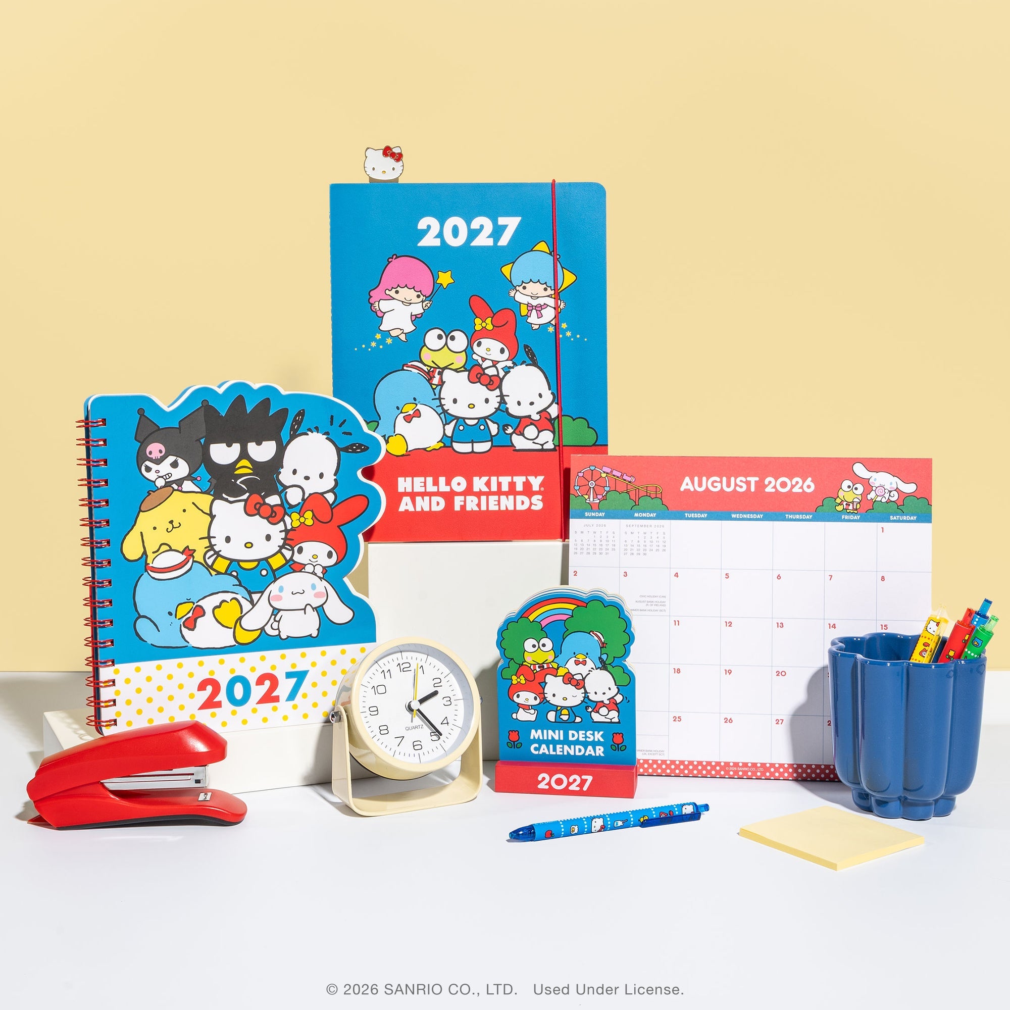 Hello Kitty and Friends 2027 Retro Mini Desk Calendar with Wood Stand - Image 7