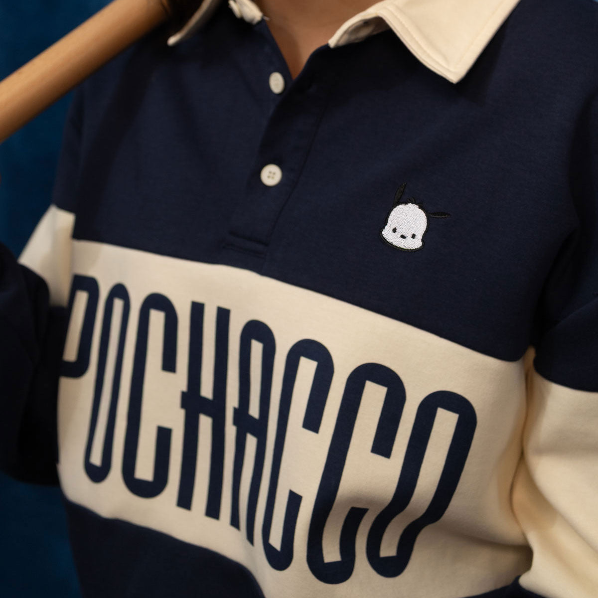Pochacco x JapanLA Long Sleeve Rugby Polo - Image 3