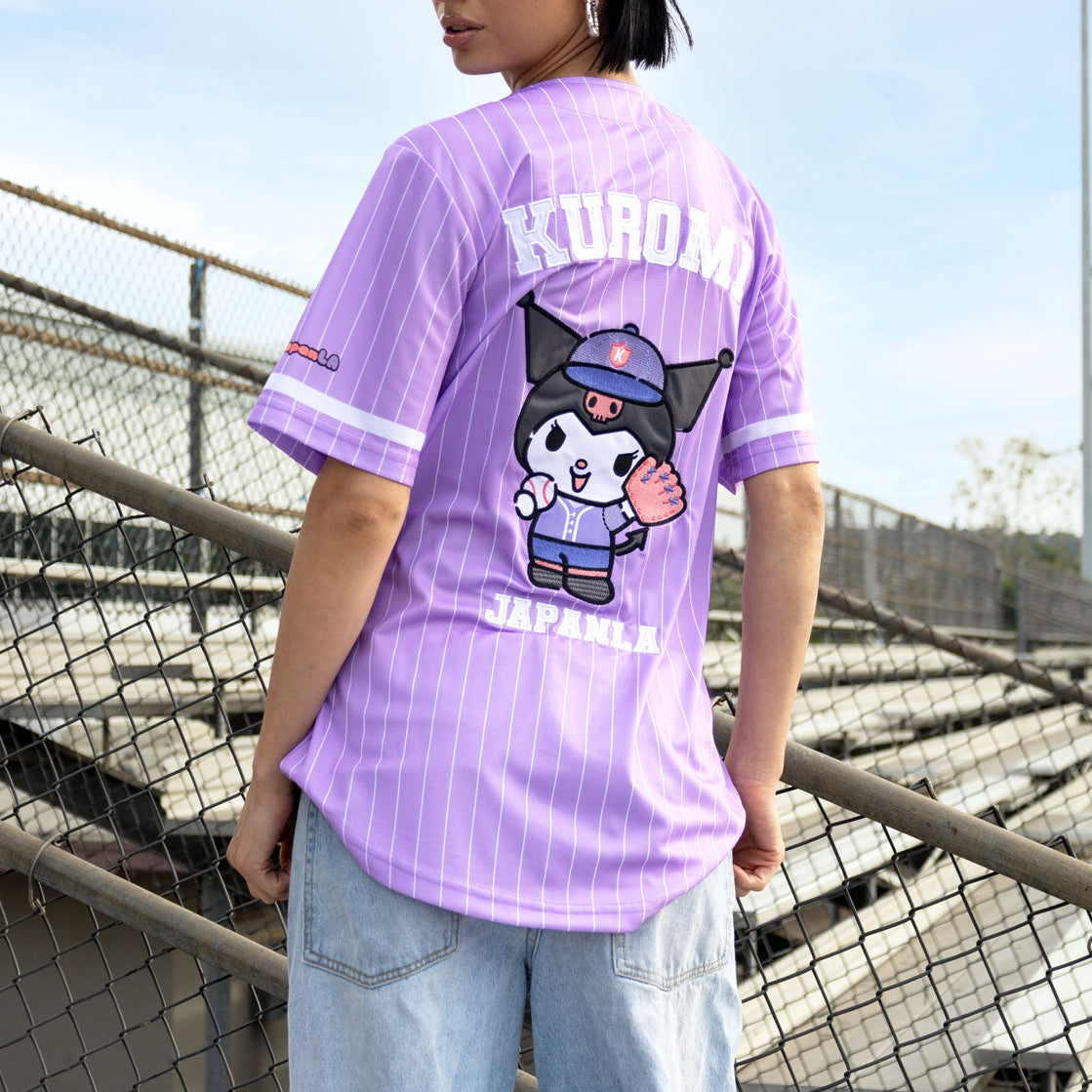 Kuromi x JapanLA Baseball Jersey (Purple) - Image 2