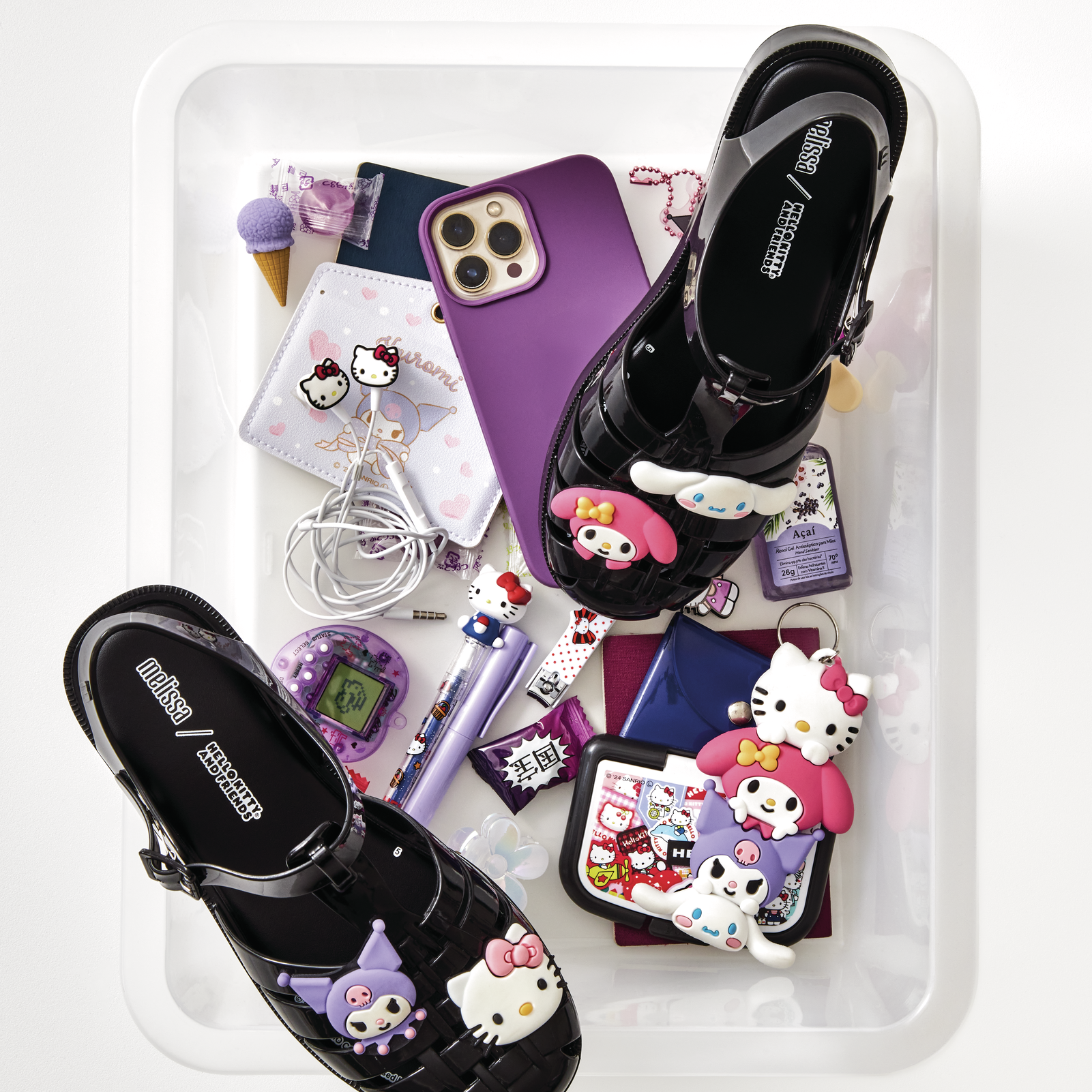 Hello Kitty and Friends x Melissa Possession Jelly Sandal (Black) - Image 2
