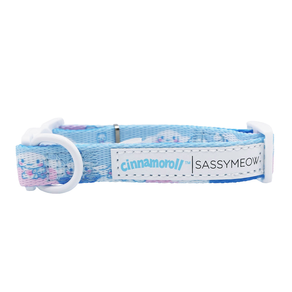 Cinnamoroll x Sassy Woof Cat Collar (Clouds) - Image 3