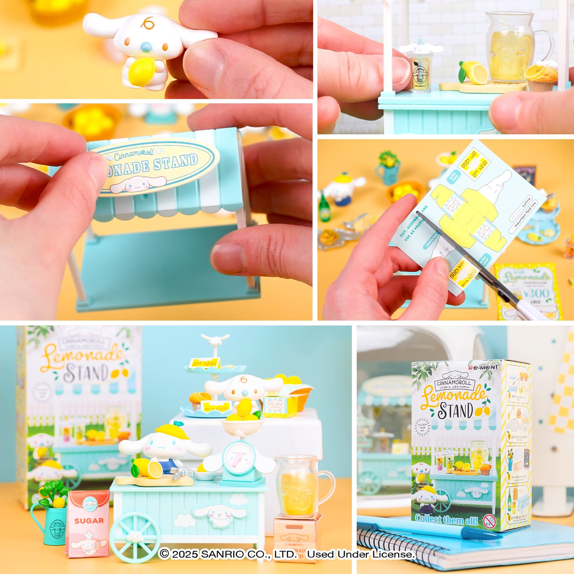 Re-Ment Cinnamoroll's Lemonade Stand Blind Box Figure Set - Image 5