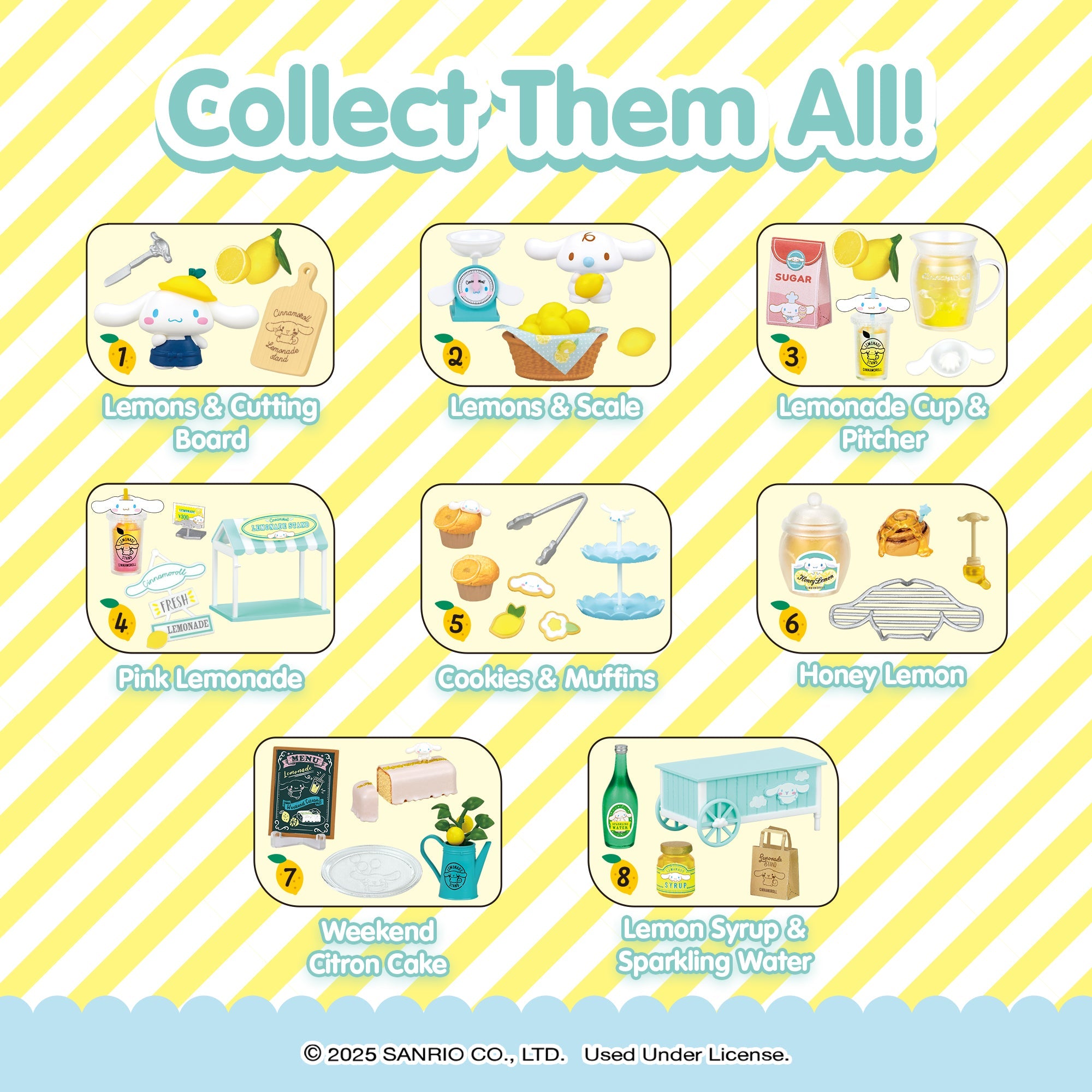 Re-Ment Cinnamoroll's Lemonade Stand Blind Box Figure Set - Image 8