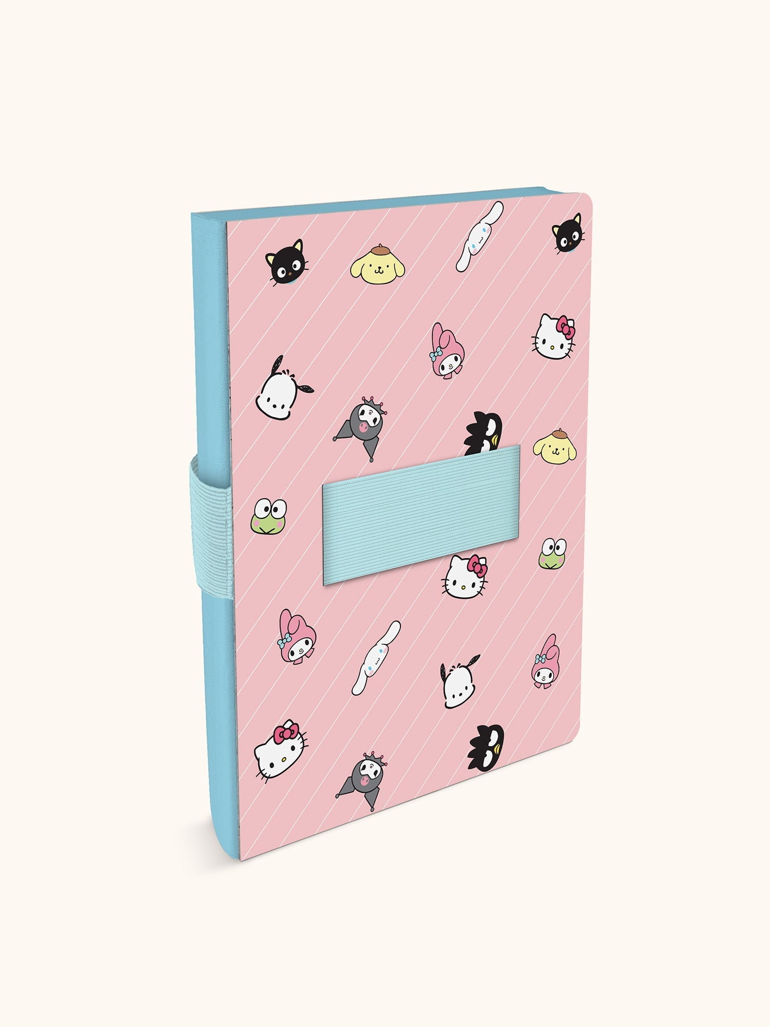 Hello Kitty and Friends x Studio Oh! Pink Pinstripe Casey Notebook with Phone Loop - Image 6