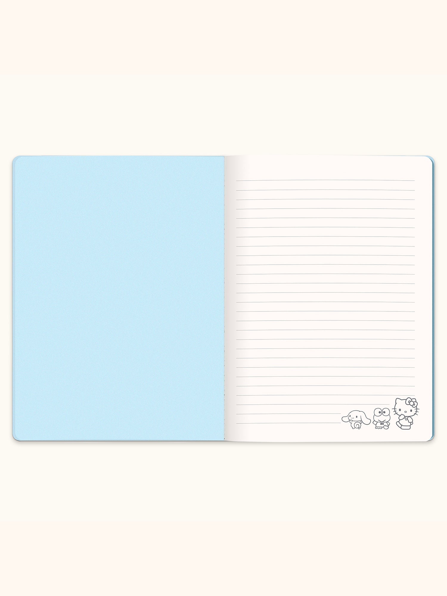 Hello Kitty and Friends x Studio Oh! Pink Pinstripe Casey Notebook with Phone Loop - Image 7