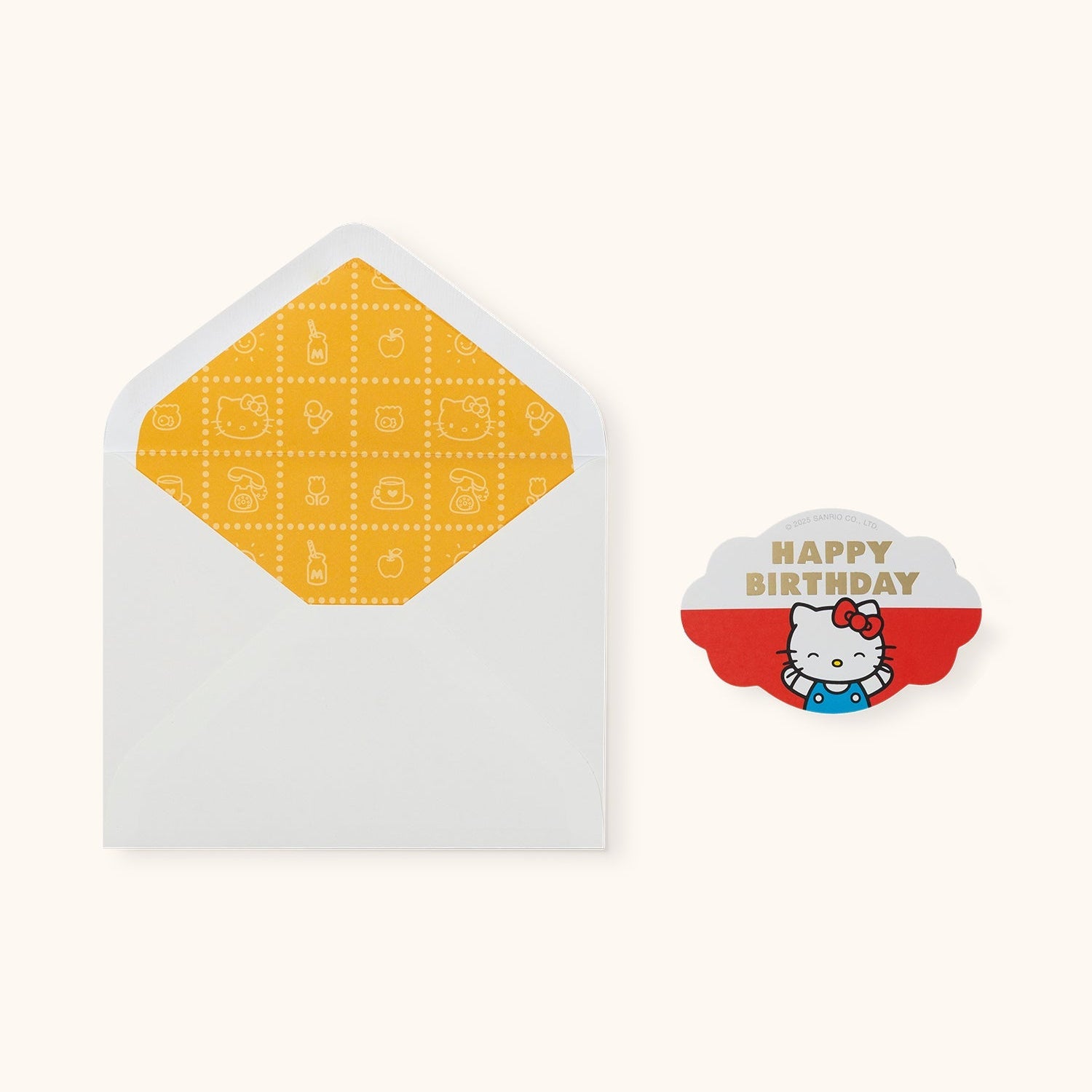 Hello Kitty x Studio Oh! Retro Red Birthday Wishes Deluxe Greeting Card - Image 2