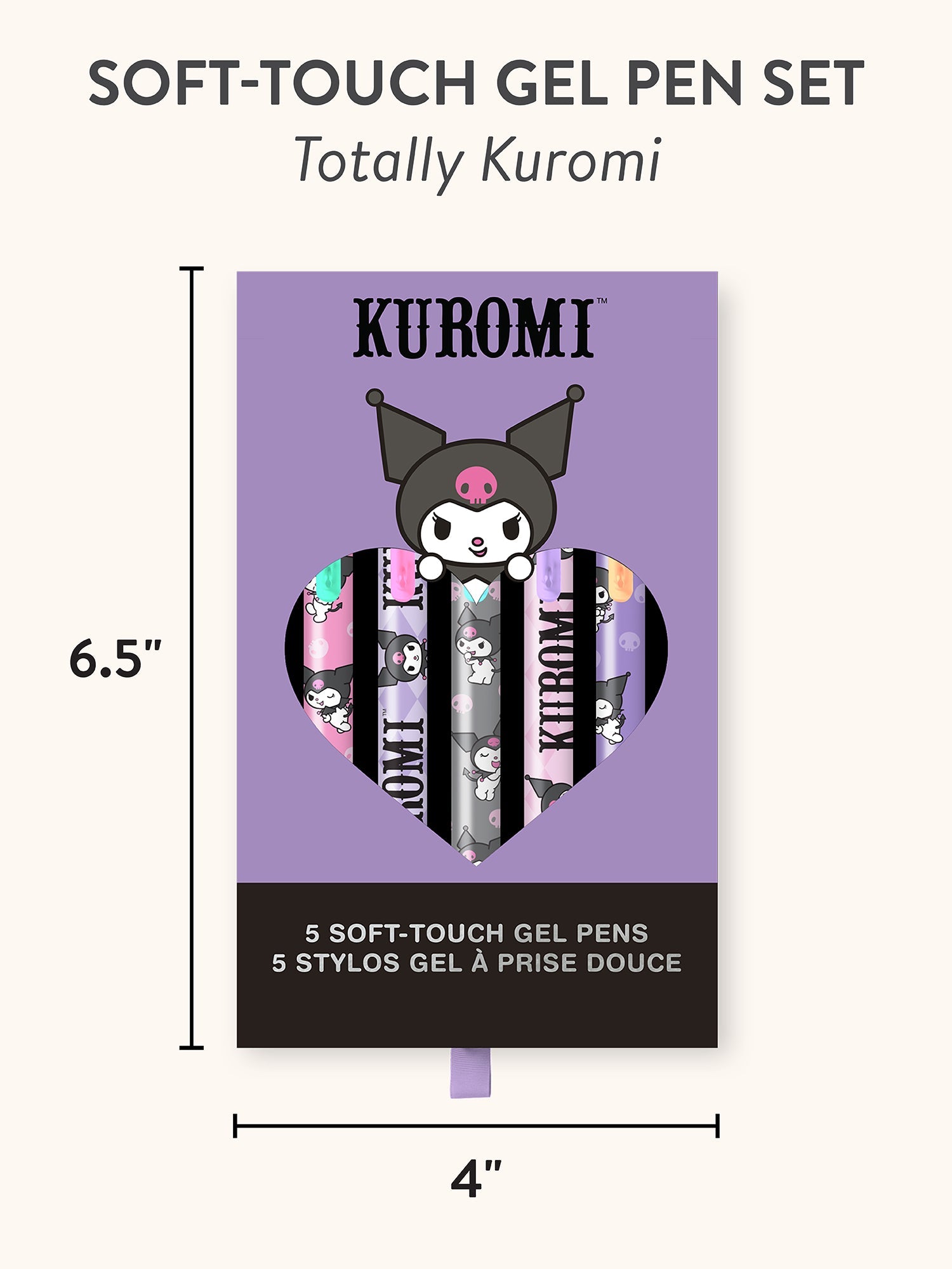 Kuromi x Studio Oh! Soft-Touch Gel Pen Set - Image 4