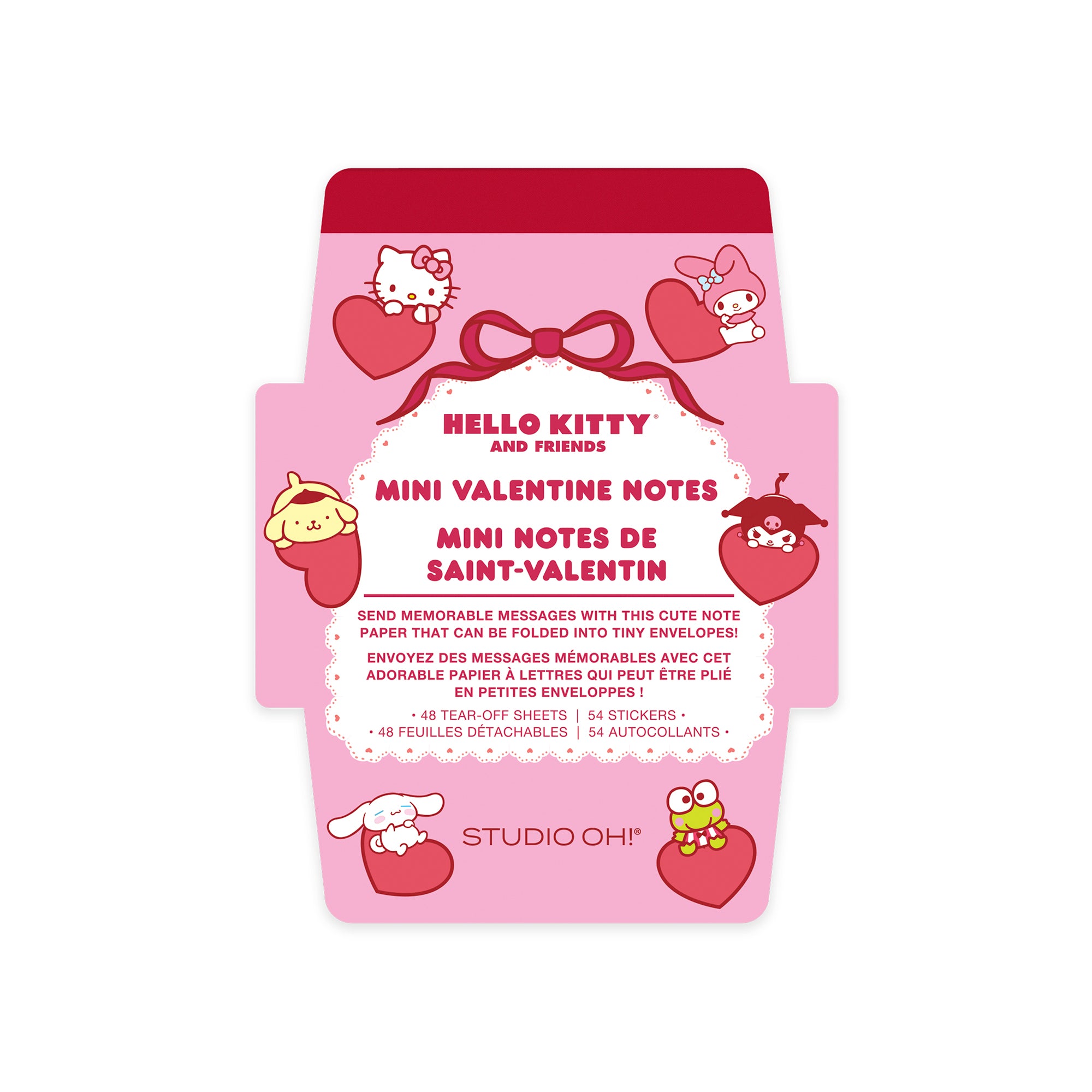 Hello Kitty and Friends x Studio Oh! Mini Valentine Notes