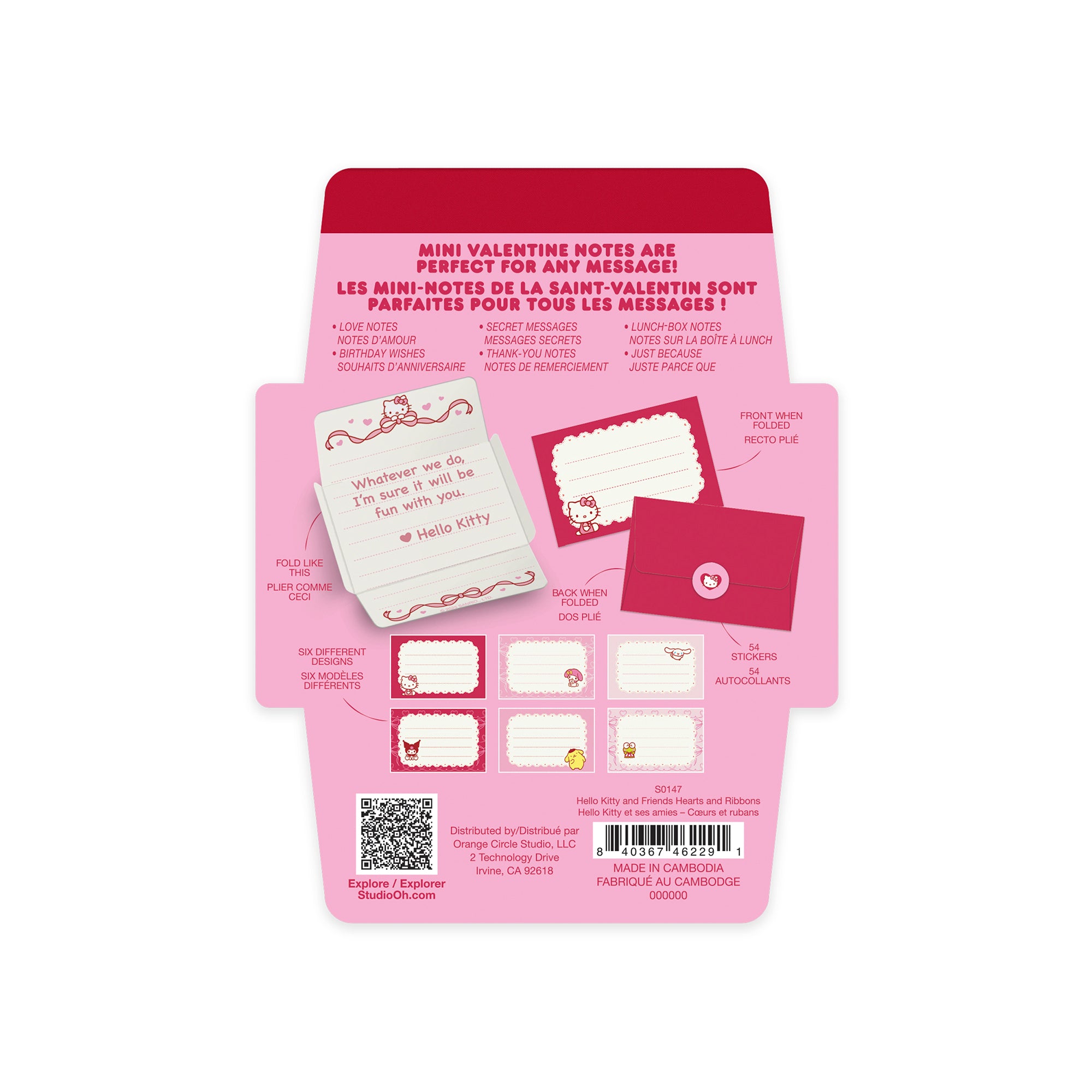 Hello Kitty and Friends x Studio Oh! Mini Valentine Notes - Image 4