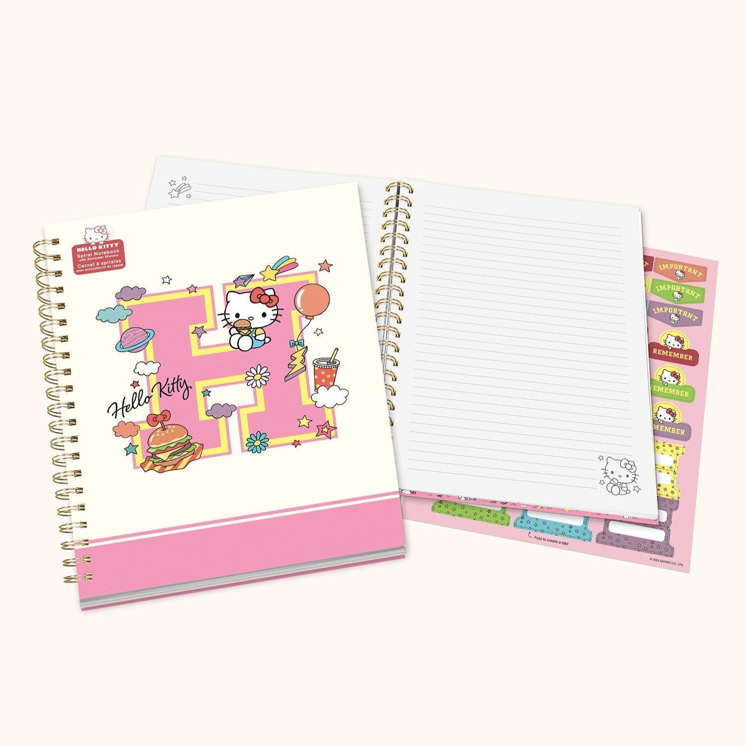 Hello Kitty x Studio Oh! College Letters Extra-Large Spiral Notebook - Image 4