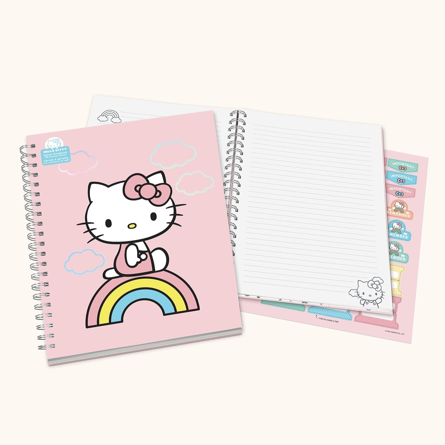 Hello Kitty x Studio Oh! Classic Pink Extra-Large Spiral Notebook - Image 4