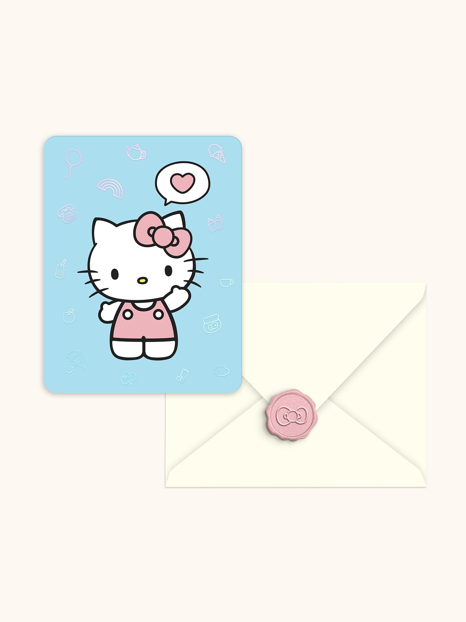 Hello Kitty x Studio Oh! Classic Pink 25-Pc Note Cards & Wax Seals Set - Image 4
