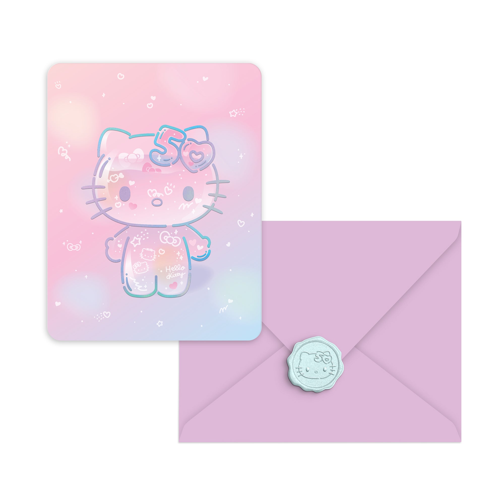 Hello Kitty x Studio Oh! 50th Anniversary 25-Pc Note Cards & Wax Seals Set - Image 4