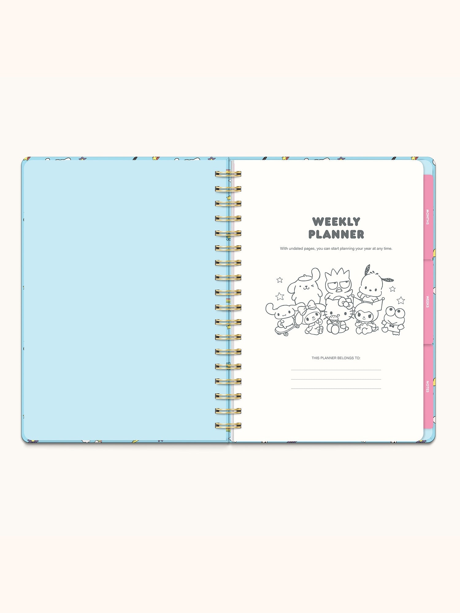 Hello Kitty and Friends x Studio Oh! College Letters Tri-Tab Planner - Image 4