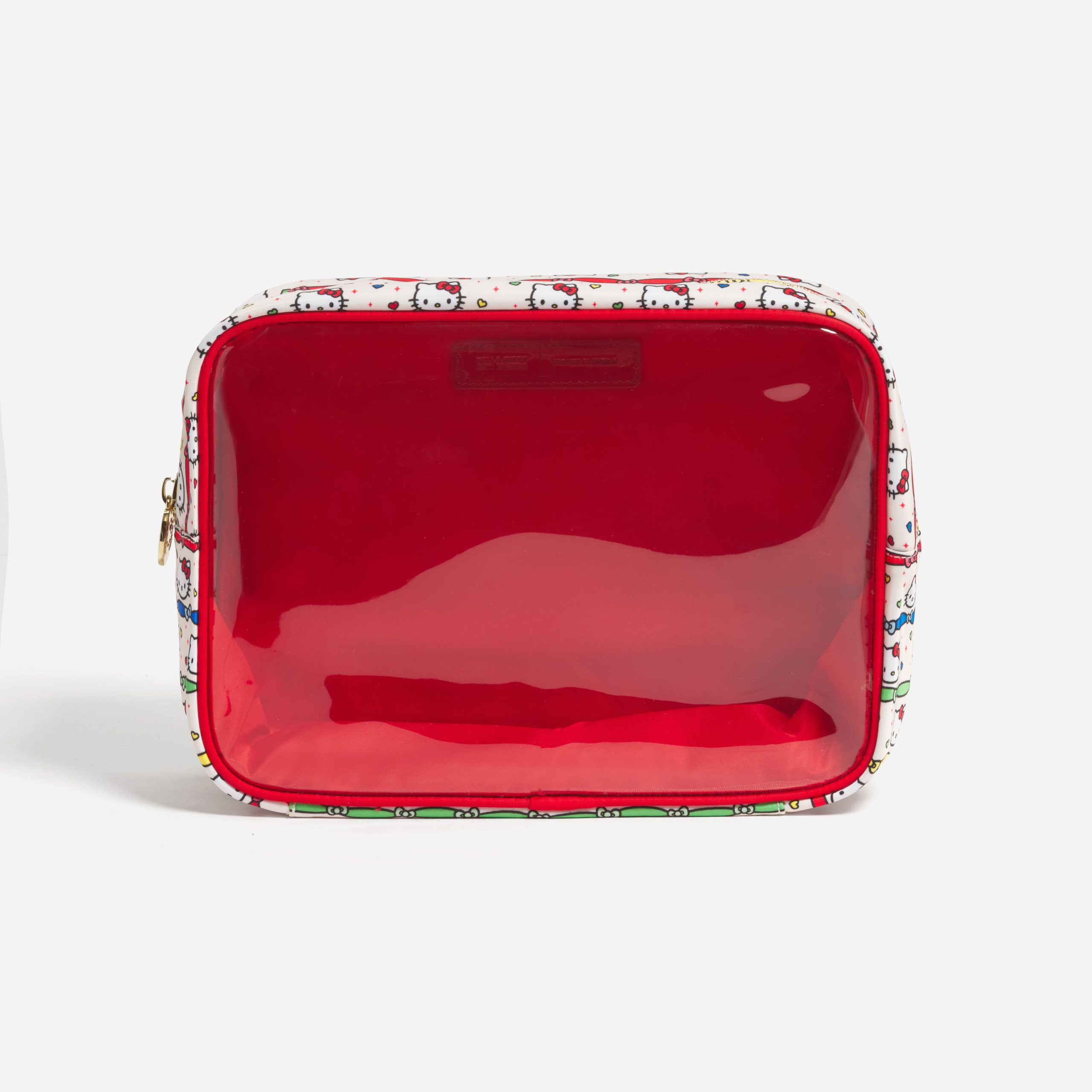 Hello Kitty x Stoney Clover Lane Clear Front Large Pouch (Hello Kitty Ribbon Stripe) - Image 4
