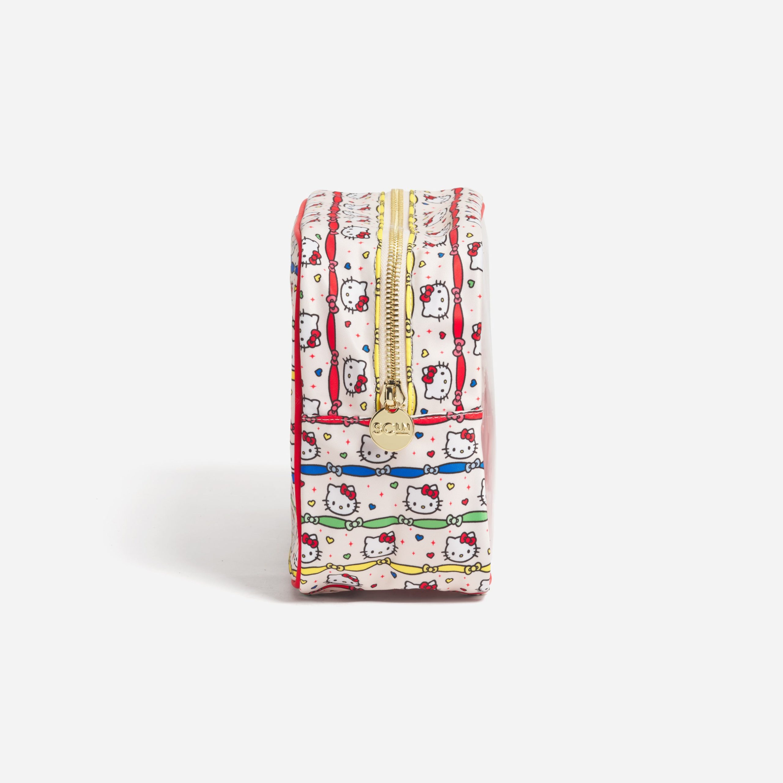 Hello Kitty x Stoney Clover Lane Clear Front Large Pouch (Hello Kitty Ribbon Stripe) - Image 5