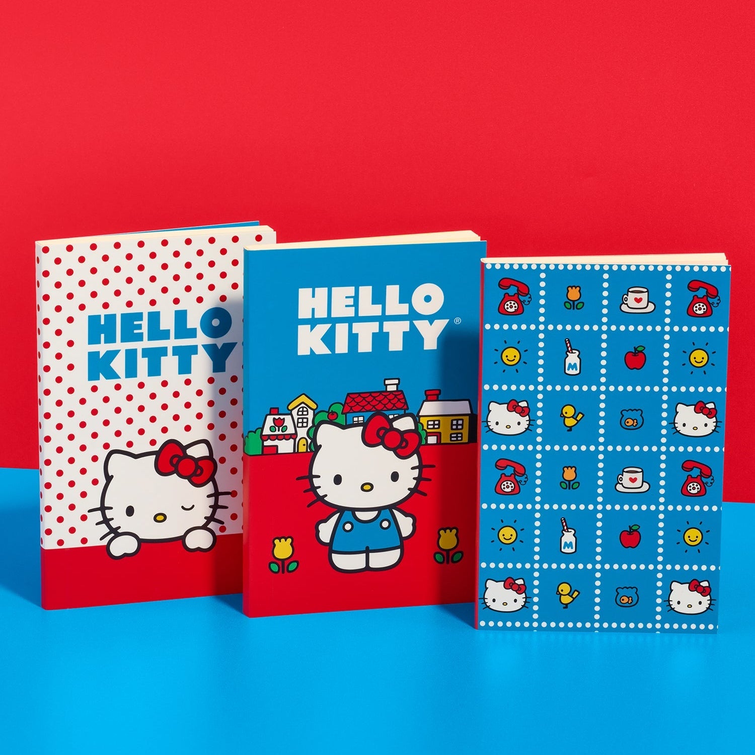 Hello Kitty x Studio Oh! Retro Red Boxed Mini Notebook Trio - Image 3