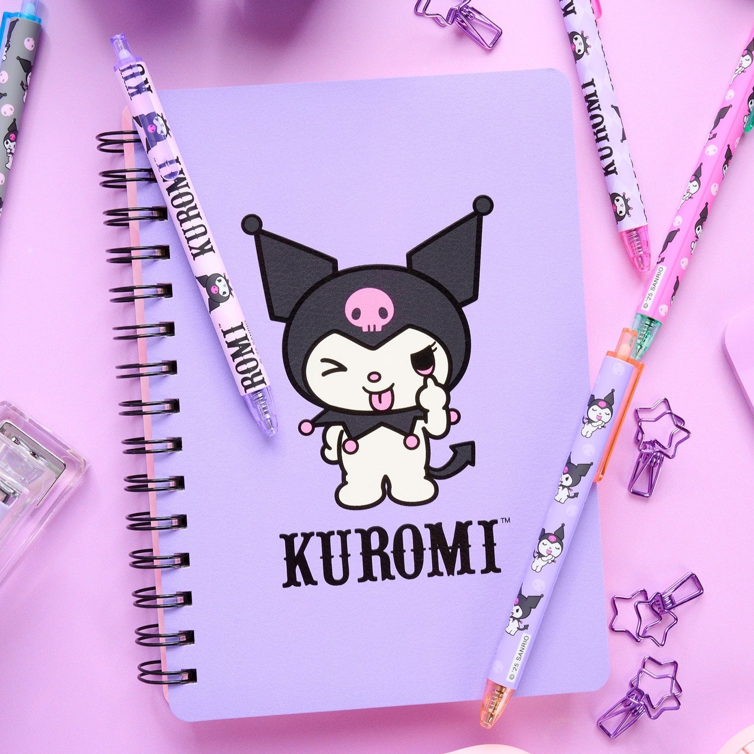 Kuromi x Studio Oh! Soft-Touch Gel Pen Set - Image 6