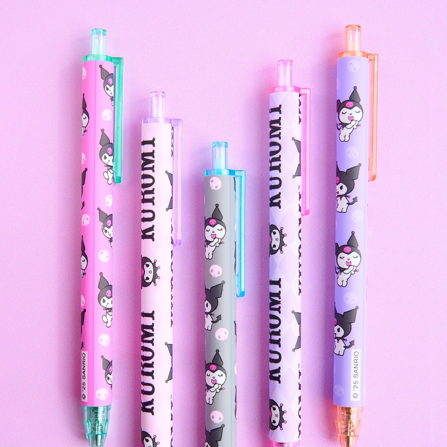 Kuromi x Studio Oh! Soft-Touch Gel Pen Set - Image 2