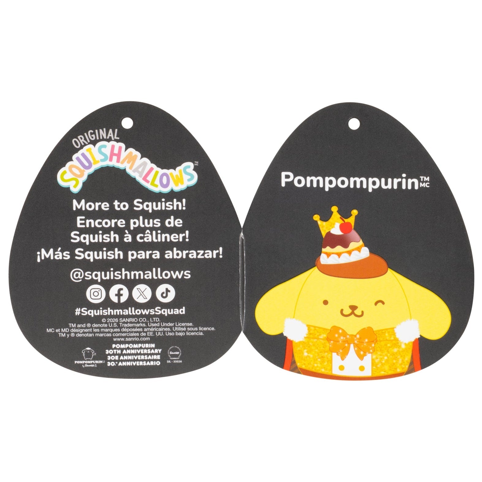 Pompompurin 12 Squishmallows Plush (30th Anniversary) - Image 7