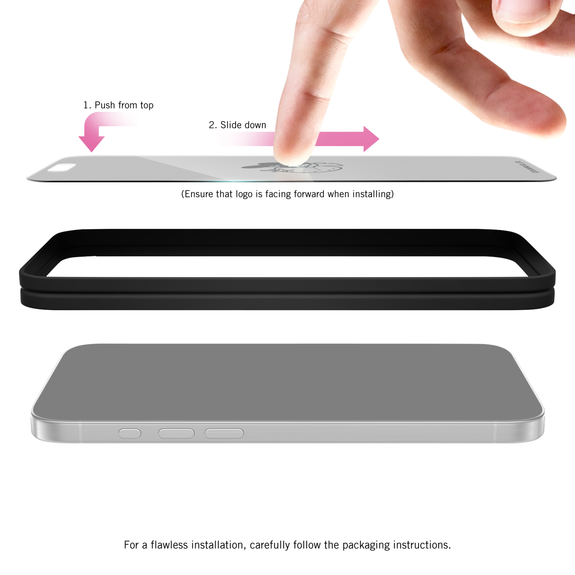 My Melody x Screen Skinz Berry iPhone Clear Screen Protector - Image 4