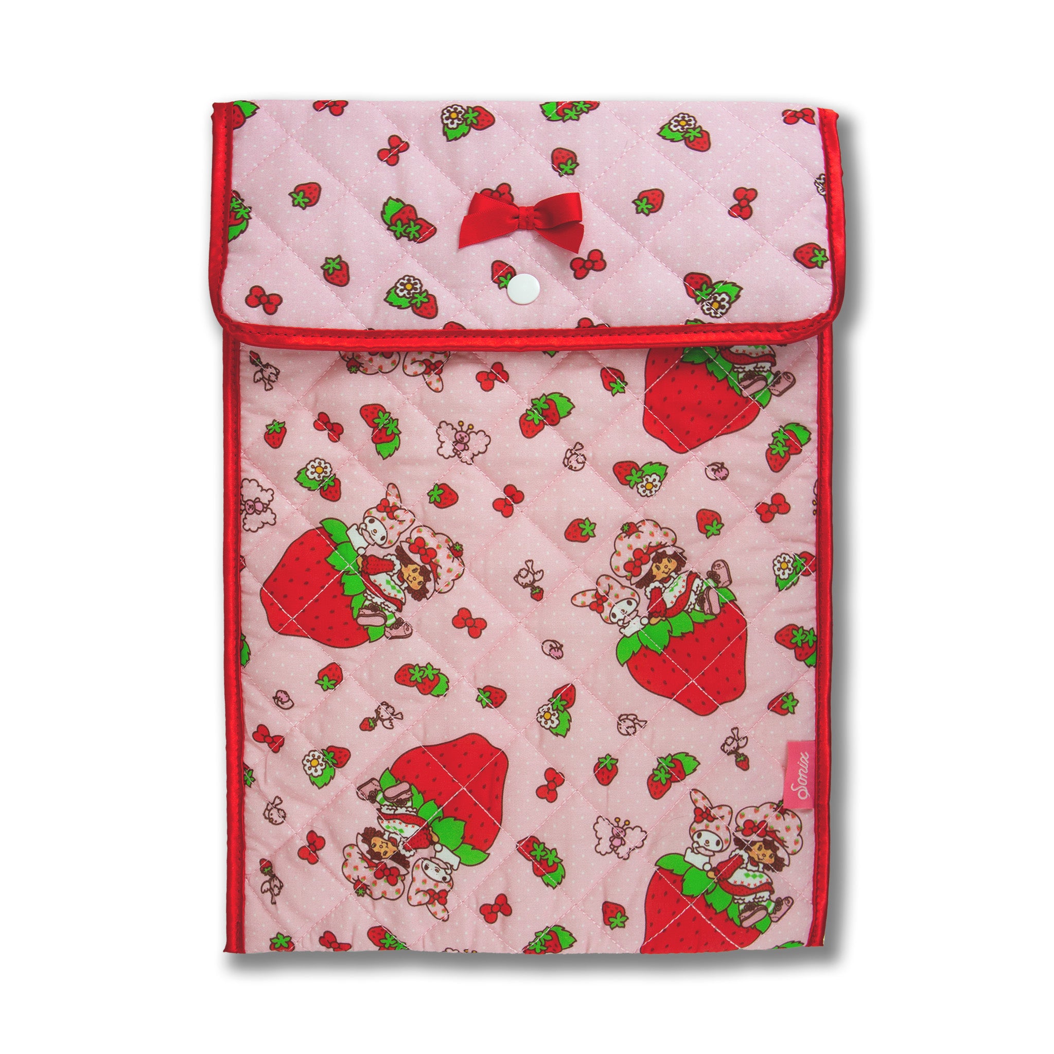 My Melody x Sonix Strawberry Shortcake Quilted Laptop Sleeve - Image 3