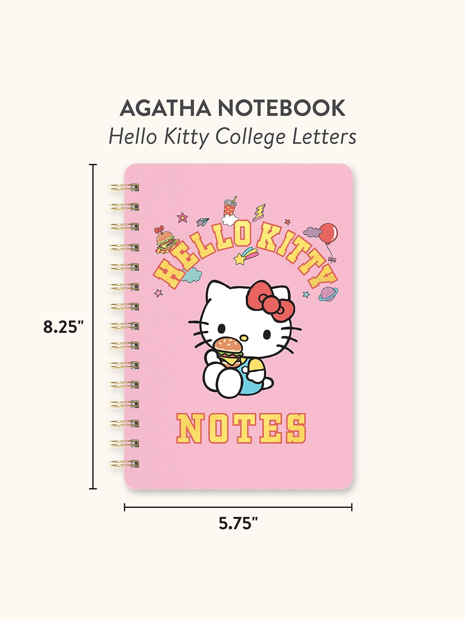 Hello Kitty x Studio Oh! College Letters Agatha Notebook - Image 8