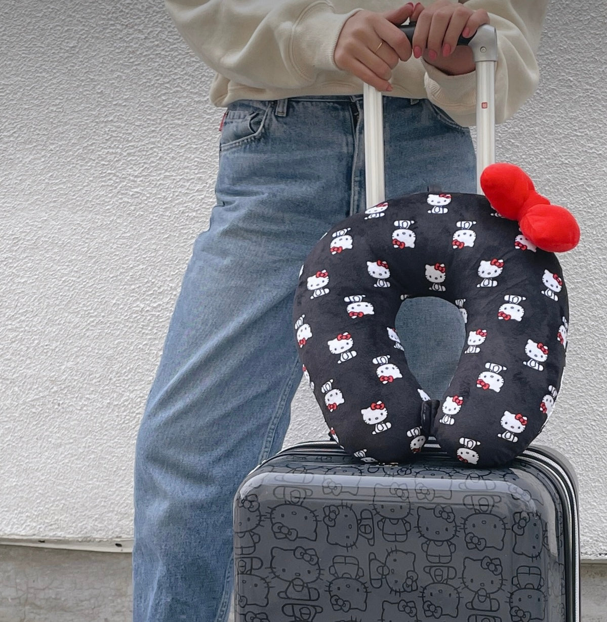 Hello Kitty x FUL Black Neck Pillow - Image 2