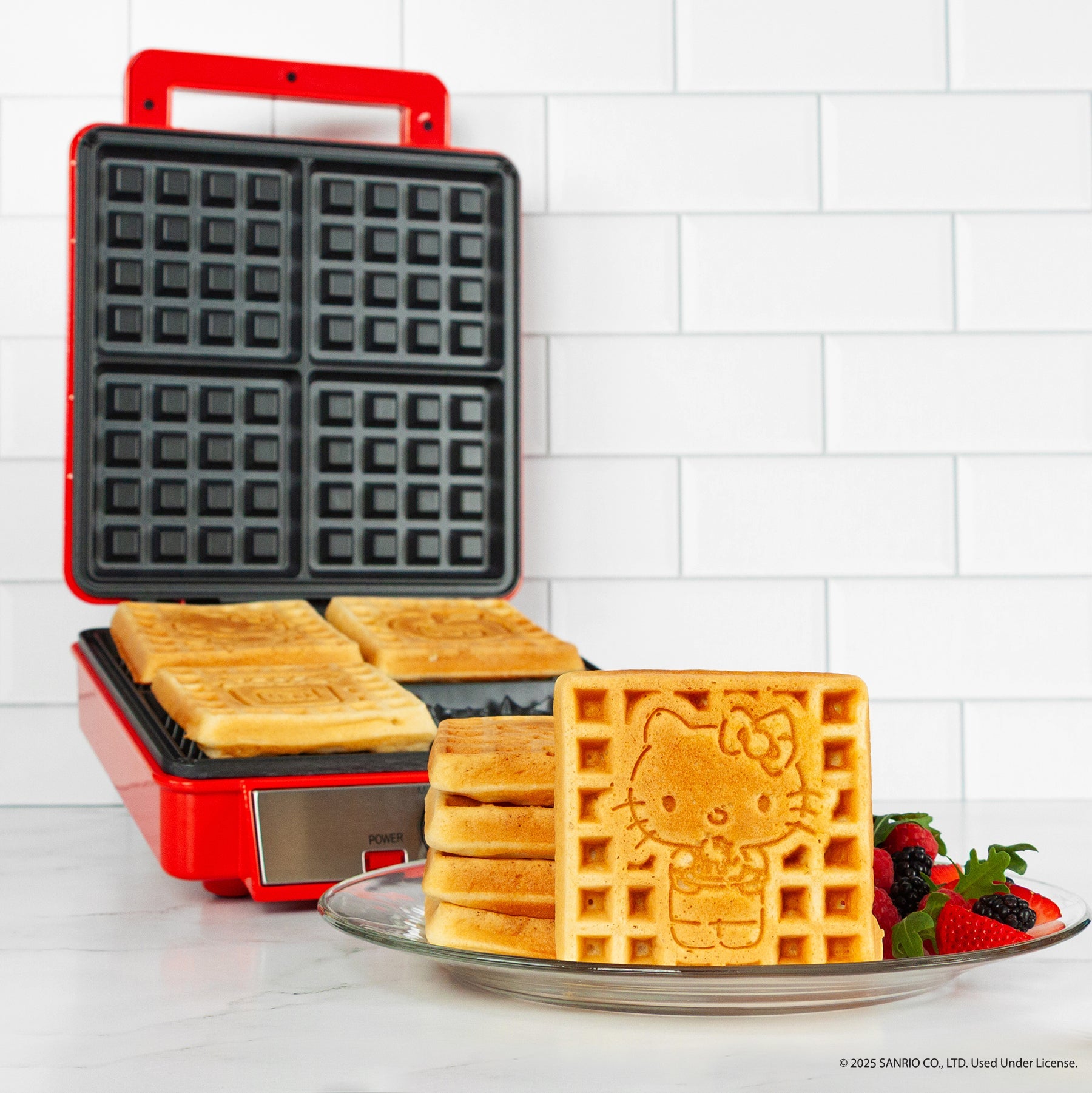 Hello Kitty Deluxe Waffle Maker (Red) - Image 2