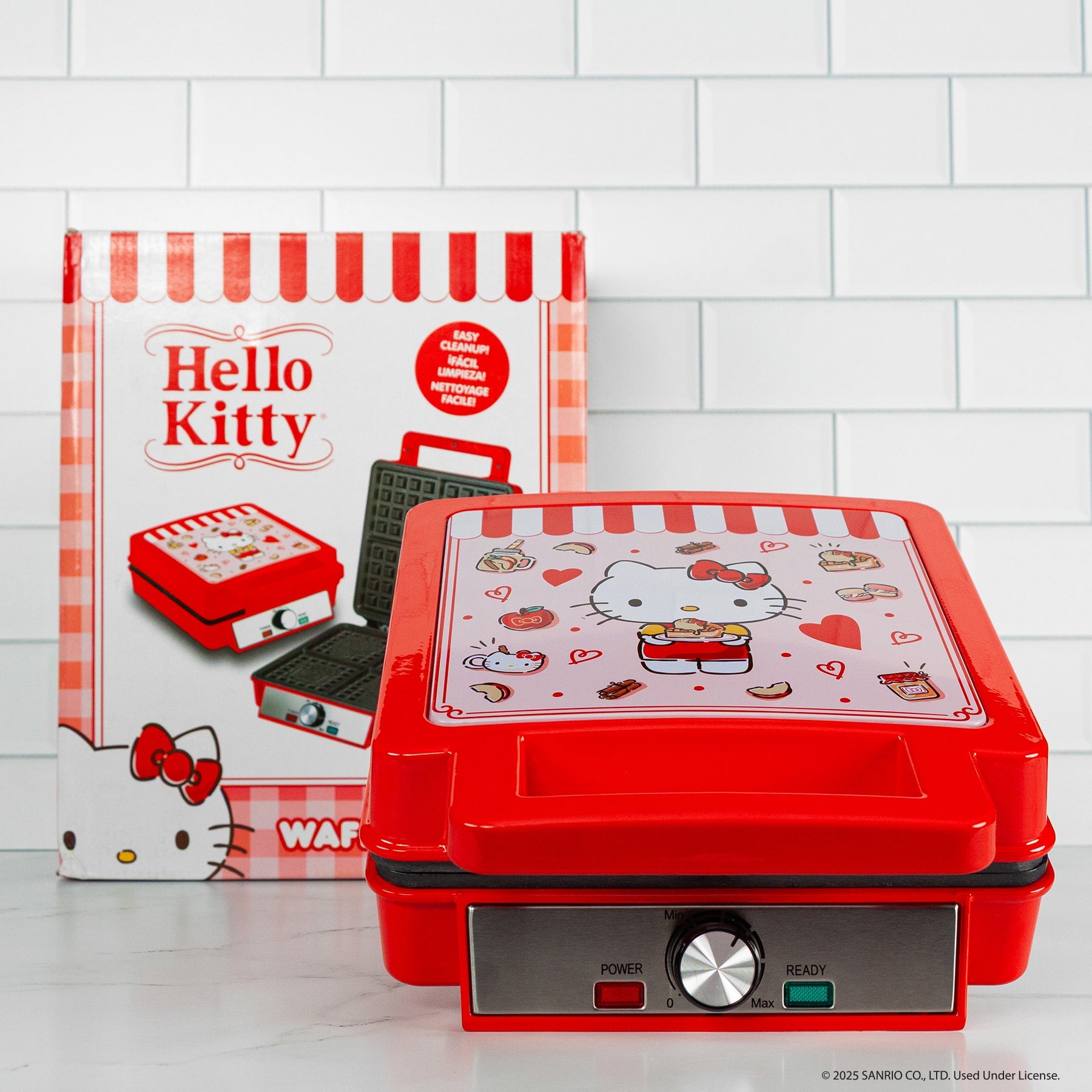 Hello Kitty Deluxe Waffle Maker (Red) - Image 13