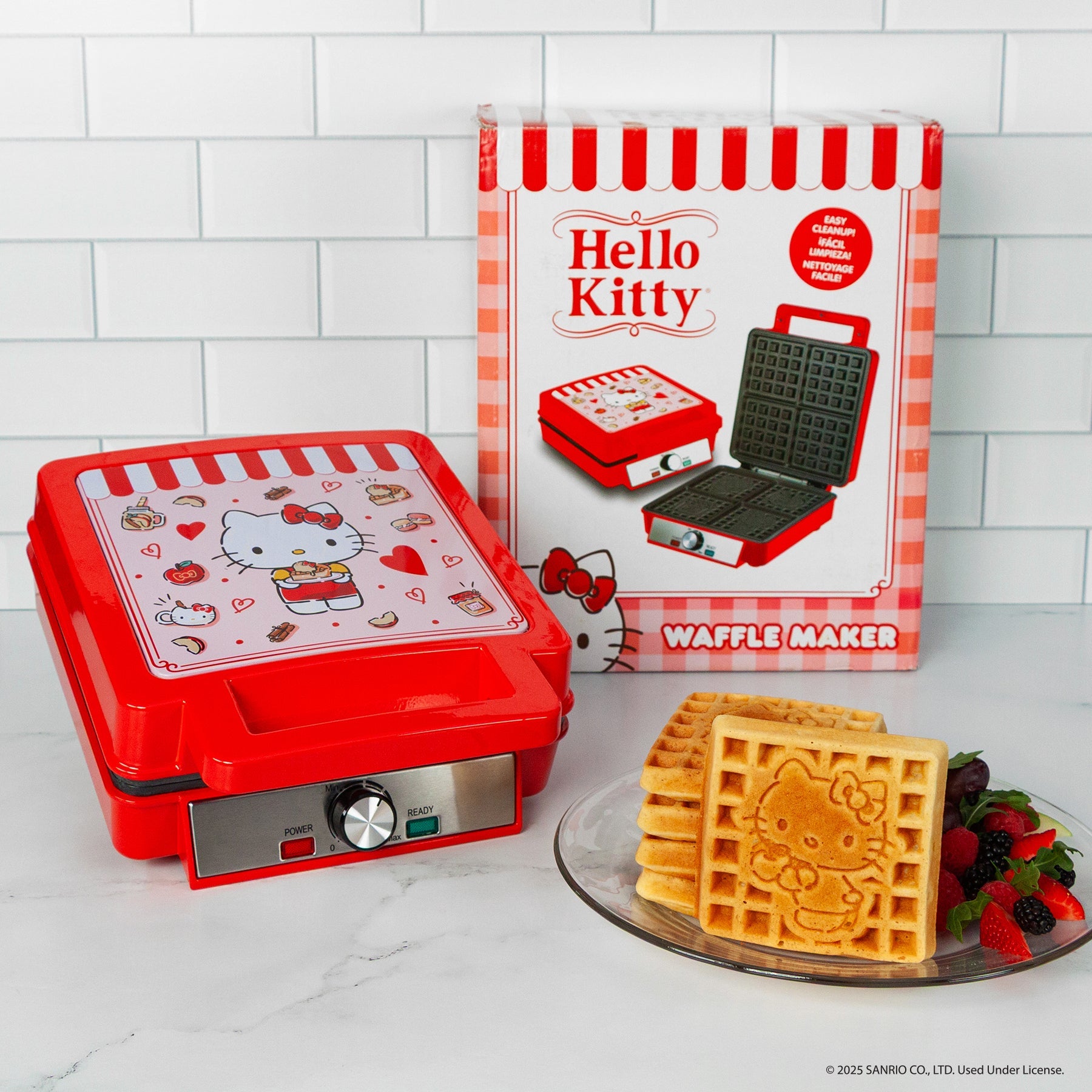 Hello Kitty Deluxe Waffle Maker (Red) - Image 7