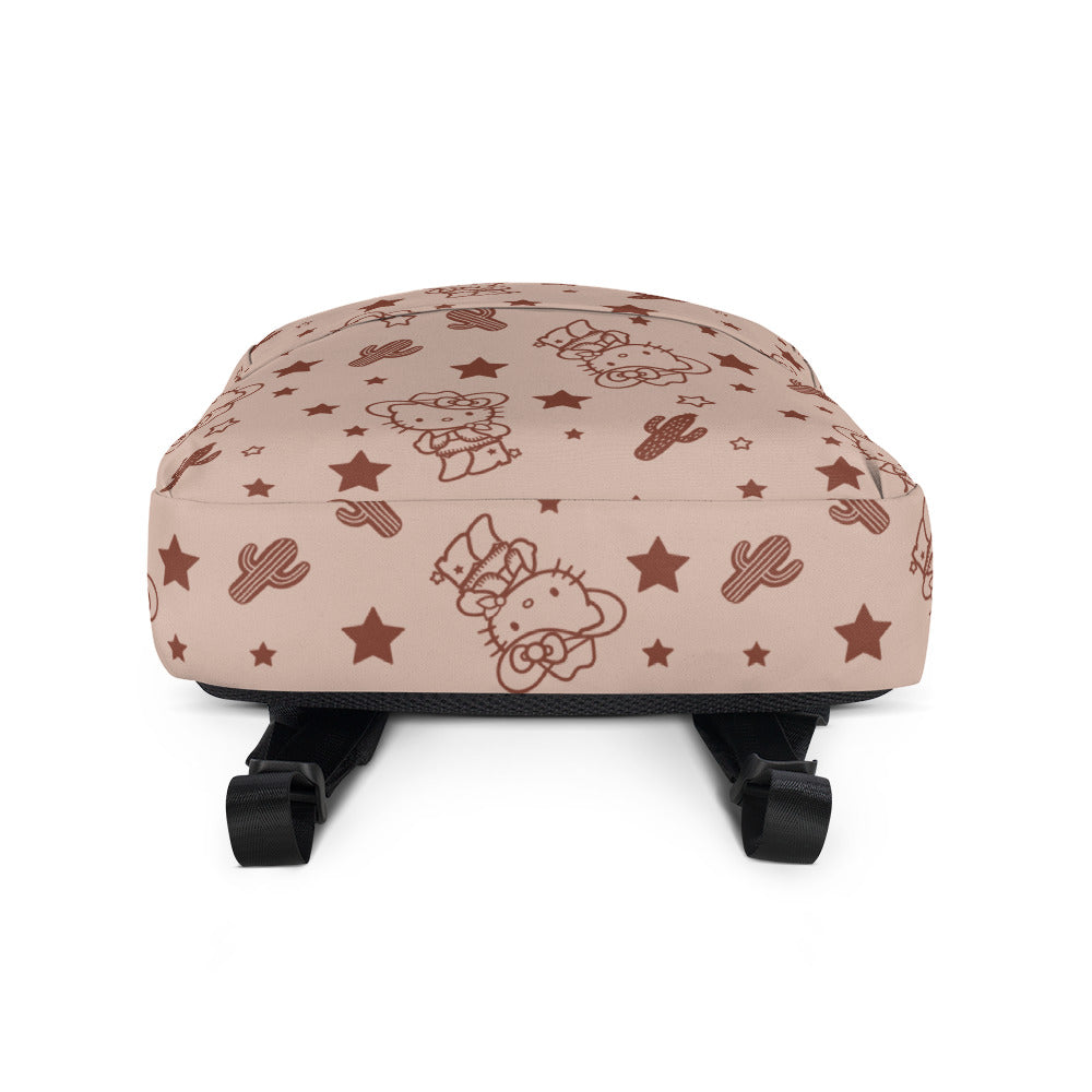 Hello Kitty Tan Western All-over Print Backpack - Image 5