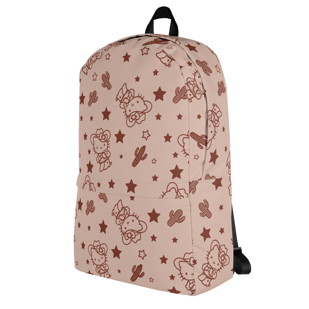 Hello Kitty Tan Western All-over Print Backpack - Image 3