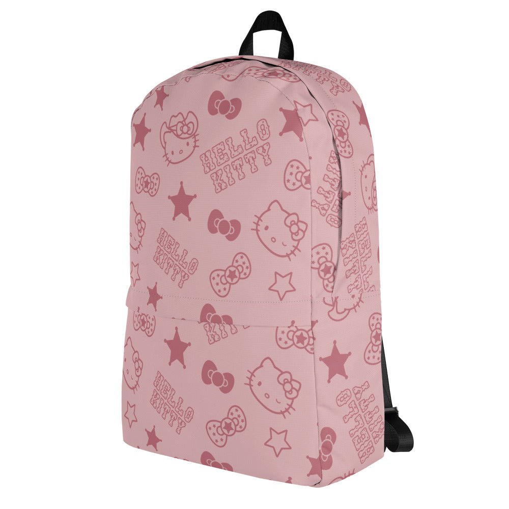 Hello Kitty Pink Western All-over Print Backpack - Image 3