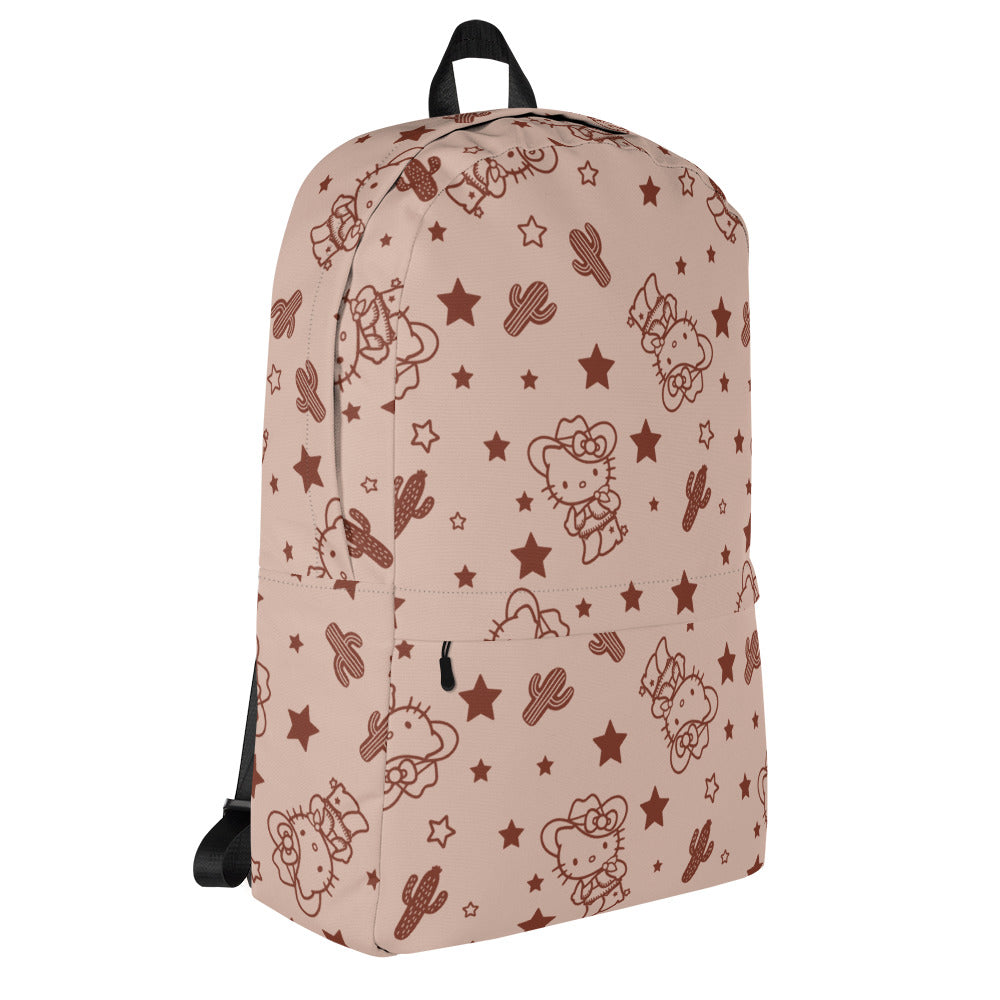 Hello Kitty Tan Western All-over Print Backpack - Image 4