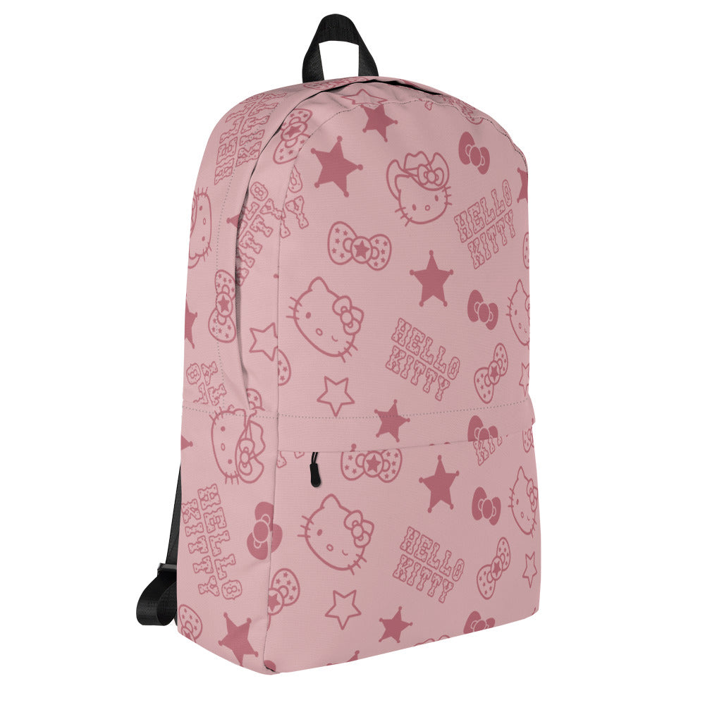 Hello Kitty Pink Western All-over Print Backpack - Image 4
