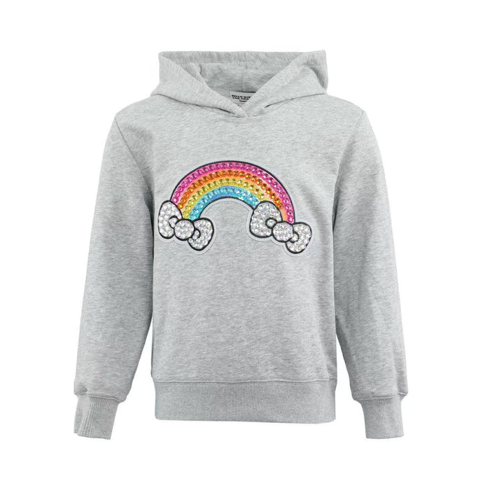Hello Kitty x Lola + The Boys Kids Rainbow Hoodie (Heather Grey)